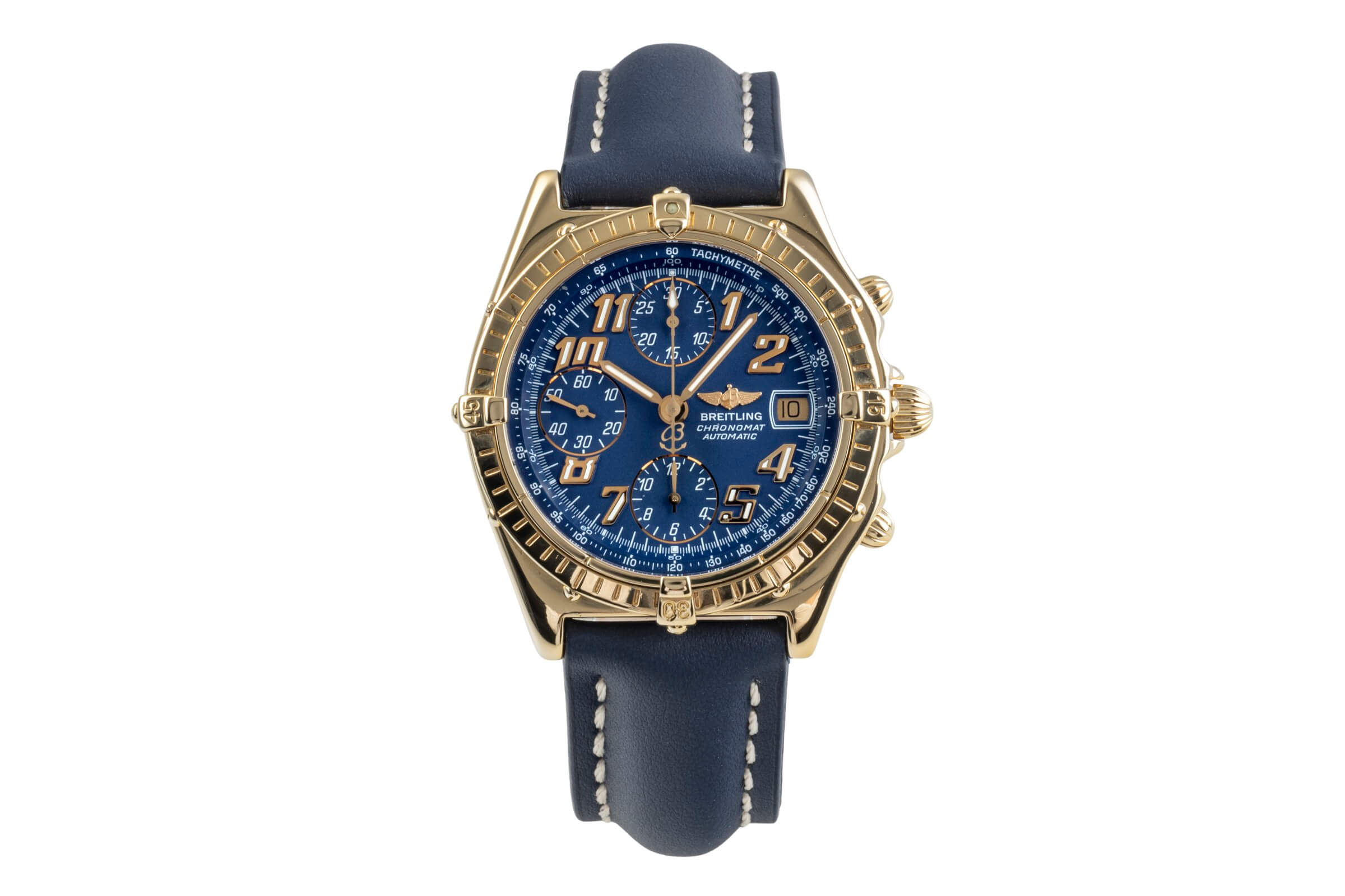 Breitling Chronomat chronograph 18 ct gold automatic Kal. B13 Ref