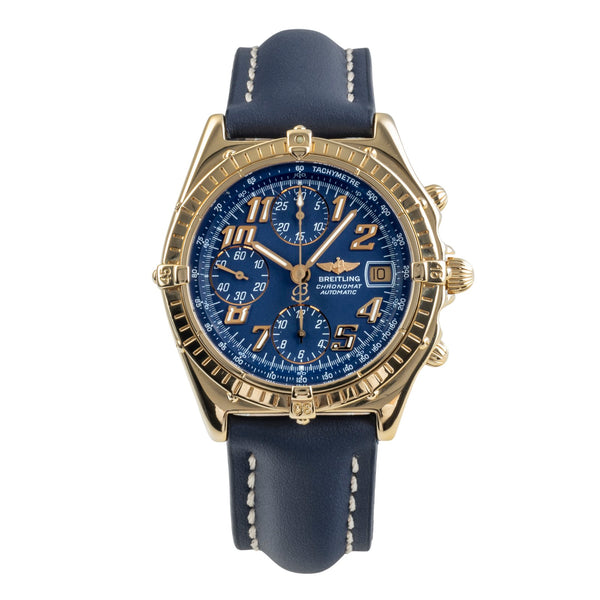 Breitling Chronomat chronograph 18 ct gold automatic men's watch K13047 , 81950  [2501375]