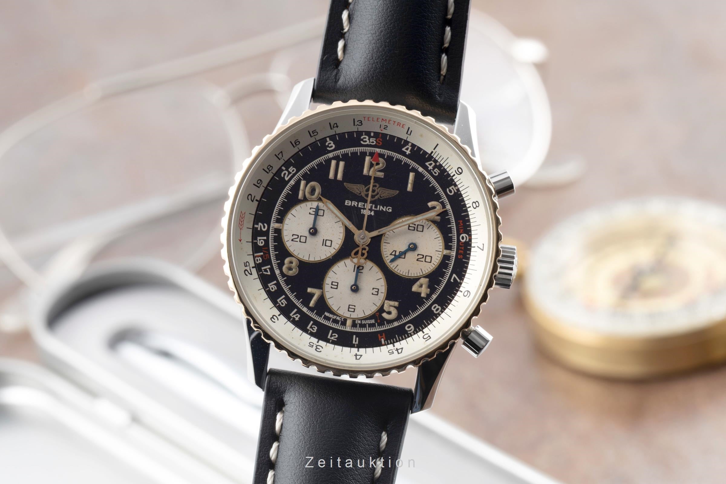 Breitling Navitimer chronograph steel / gold automatic men's watch D30022  [2501376]