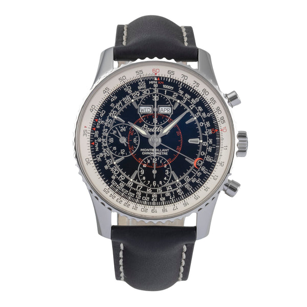 Breitling Montbrillant Datora  cronografo acciaio automatismo orologio da uomo A21330  [2501379]