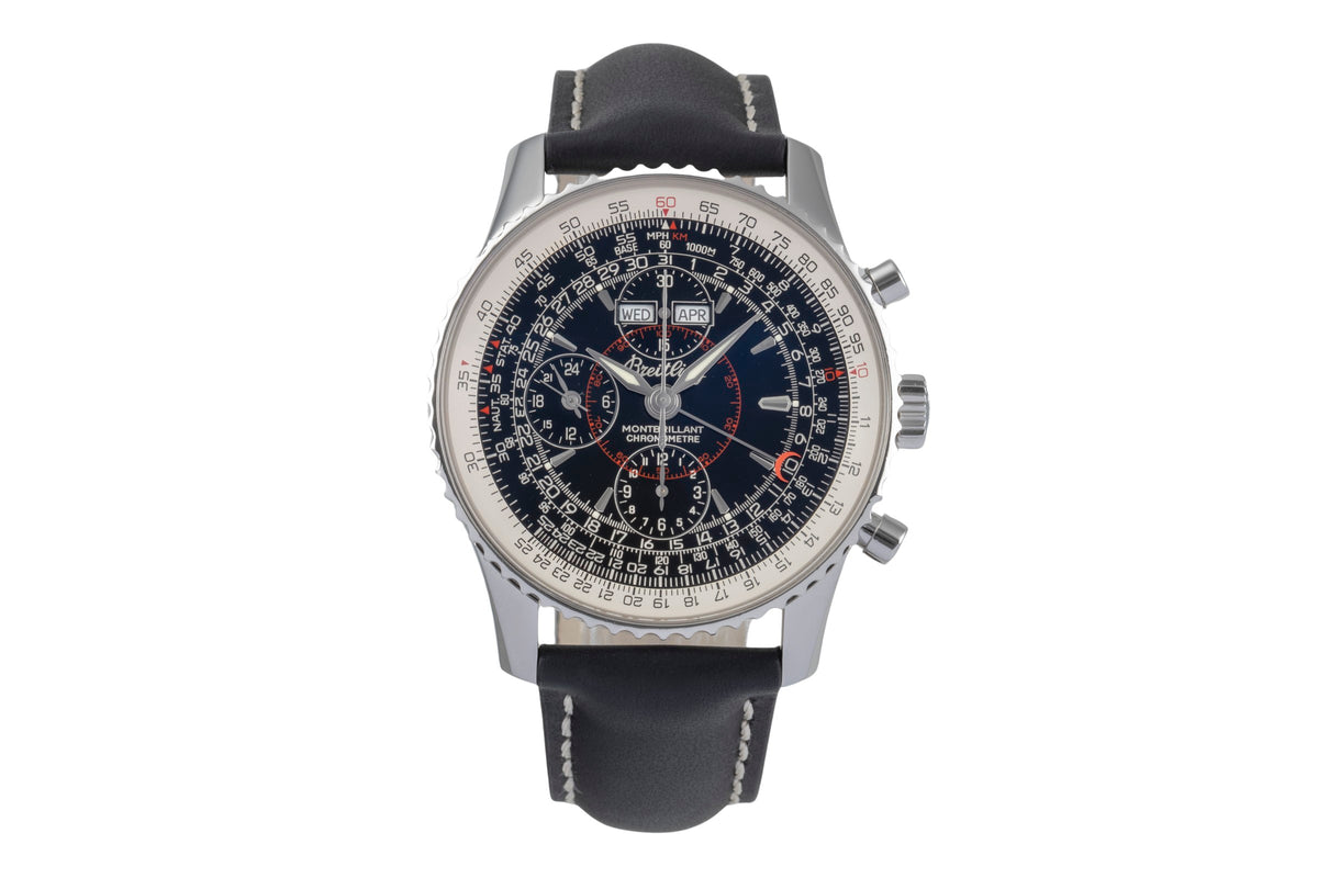Breitling Montbrillant Datora  chronograph steel automatic men's watch A21330  [2501379]