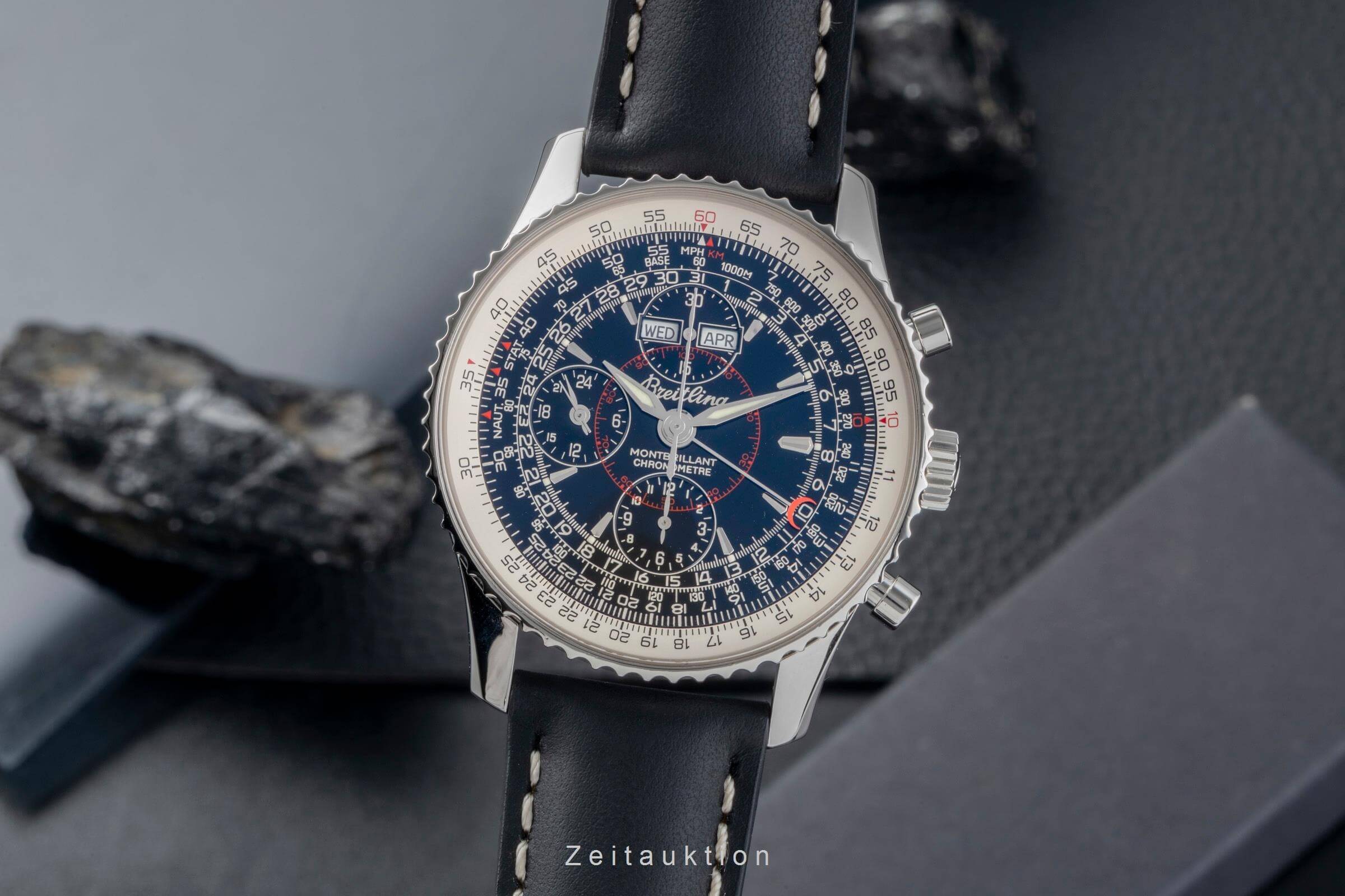 Breitling Montbrillant Datora  cronografo acciaio automatismo orologio da uomo A21330  [2501379]