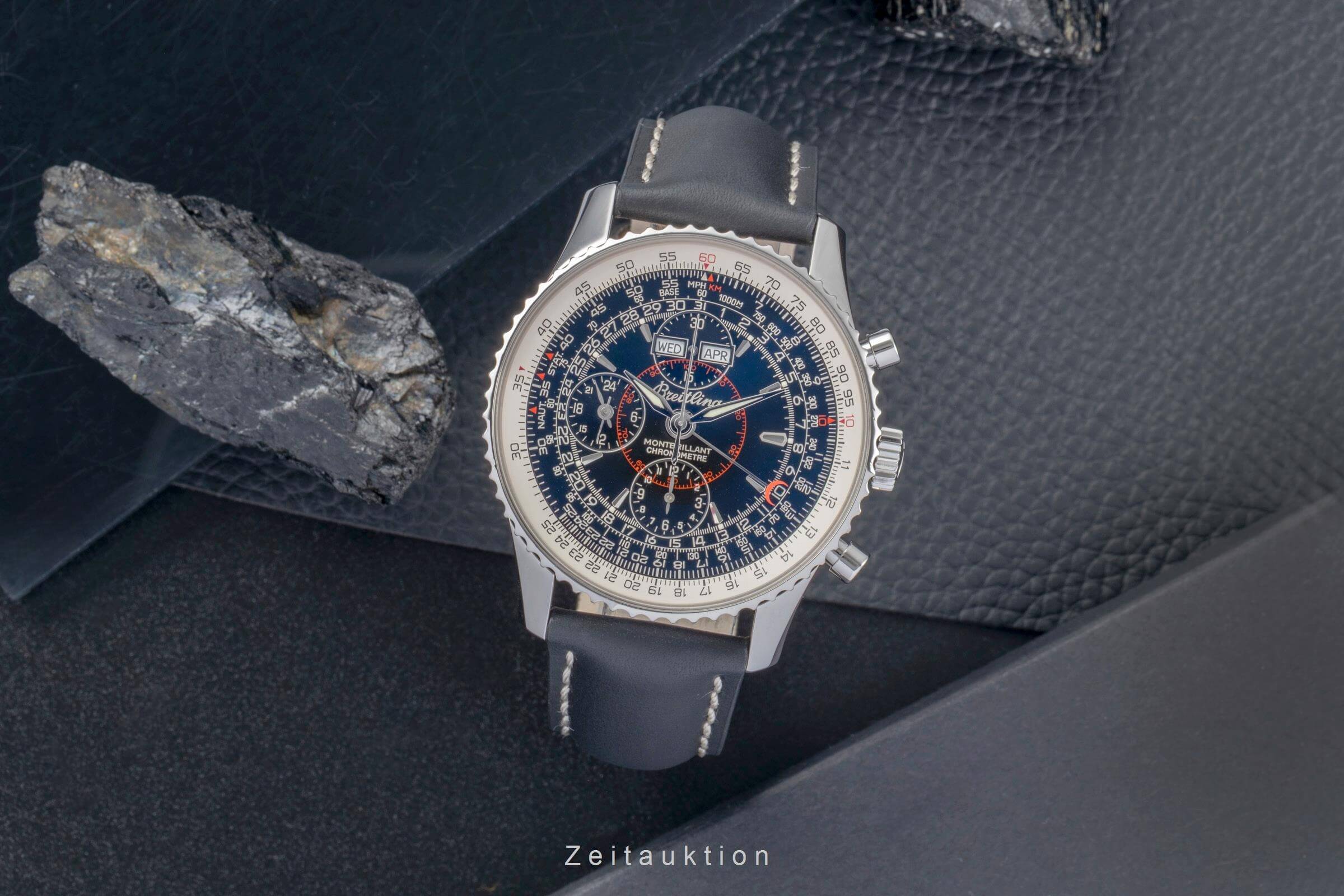 Breitling Montbrillant Datora  cronografo acciaio automatismo orologio da uomo A21330  [2501379]