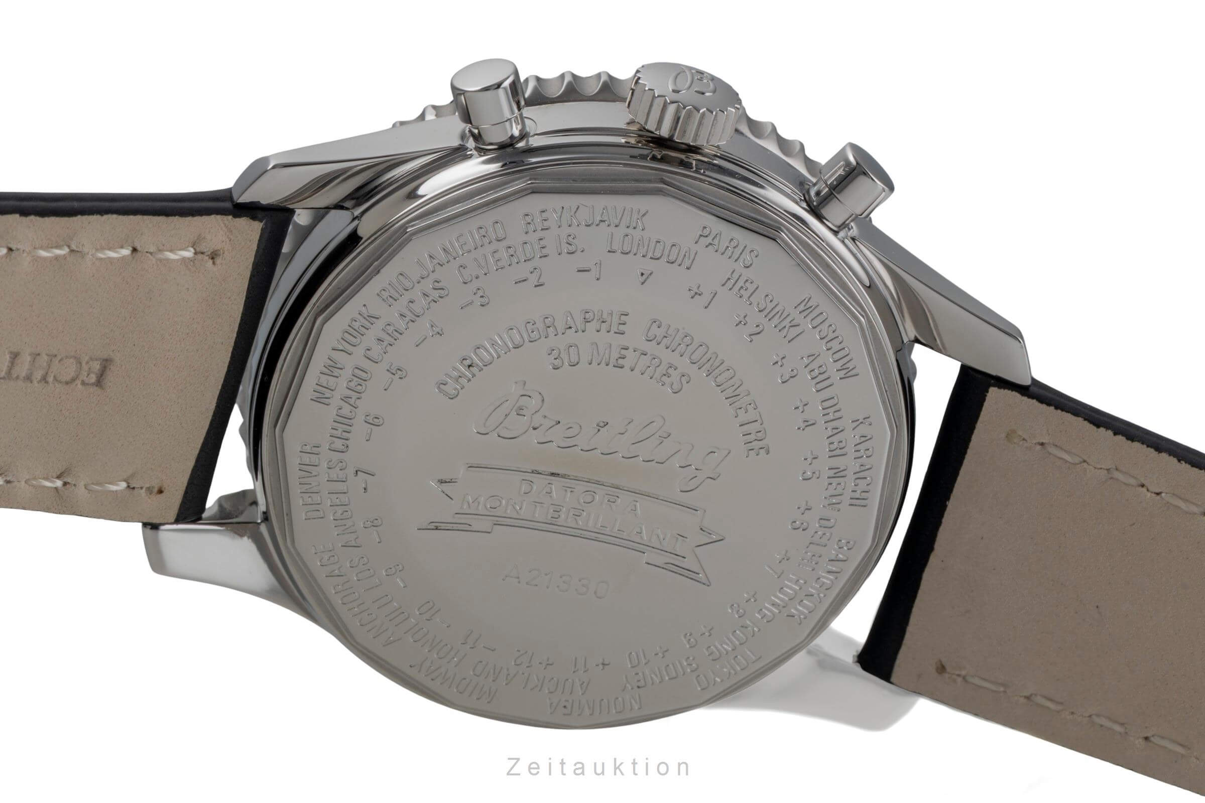 Breitling Montbrillant Datora  cronografo acciaio automatismo orologio da uomo A21330  [2501379]