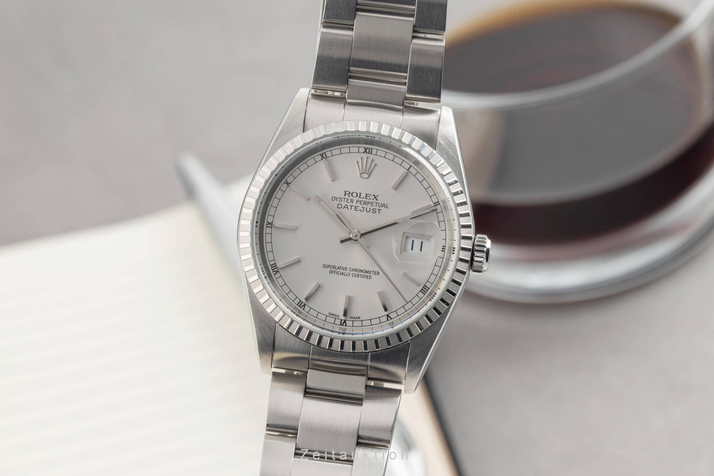 Rolex Datejust acero automático reloj para caballeros 16220  [2501384]