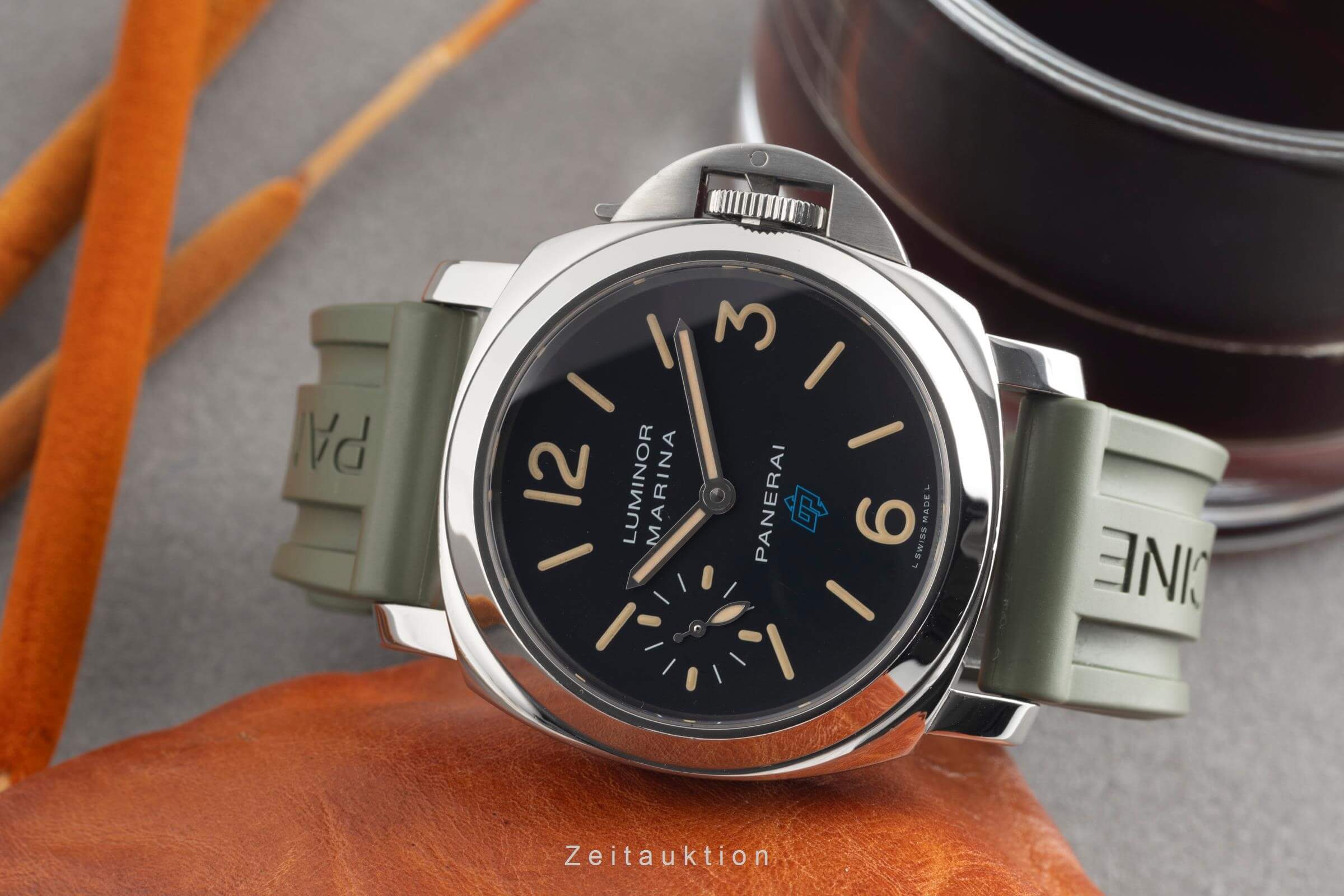 Panerai Luminor Marina Handaufzug Edelstahl Herrenuhr R. PAM00631 B&P VP: 6200 € [2501391]