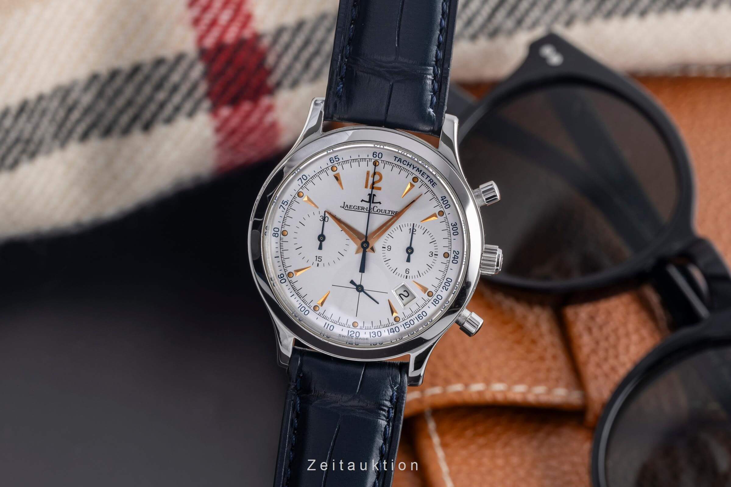 Jaeger LeCoultre Master Control chronographe acier quartz montre pour hommes 145.8.31  [2501393]