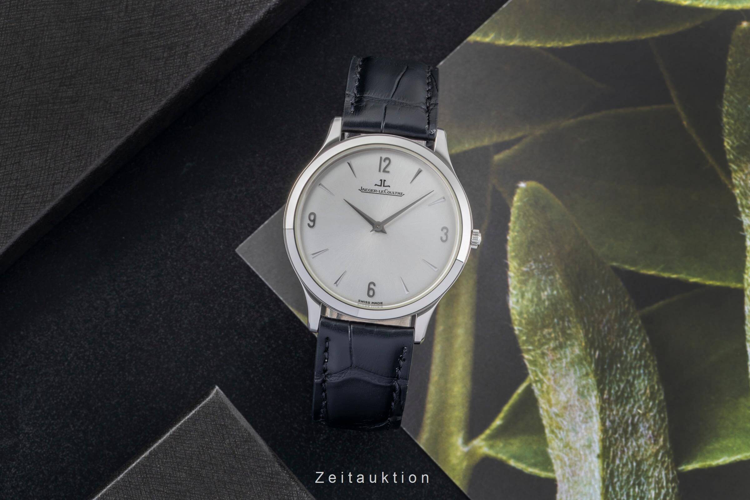 Jaeger LeCoultre Master Ultra Thin steel manual winding men's watch Q1458520 ,  145.8.79  [2501394]