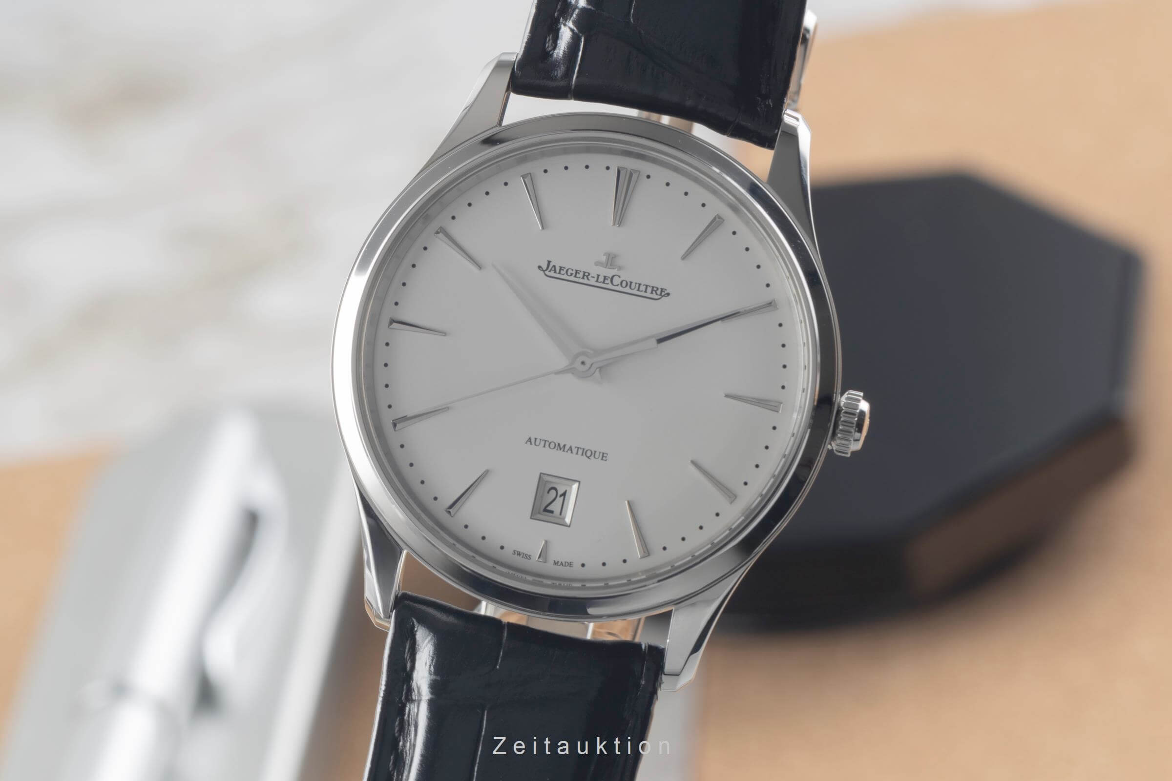 Jaeger LeCoultre Master Ultra Thin acero automático reloj para caballeros Q1238420, 109.8.37.S LP: 10300EUR  [2501398]