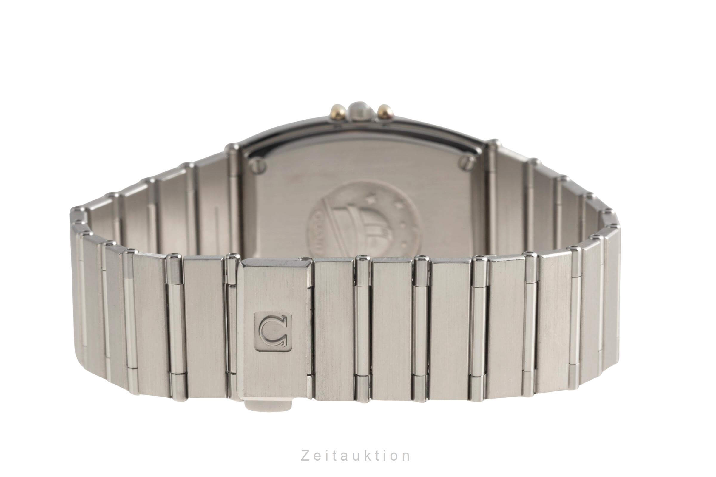 Omega Constellation acciaio / oro quarzo orologio da uomo 398.0877 Vintage  [2501402]