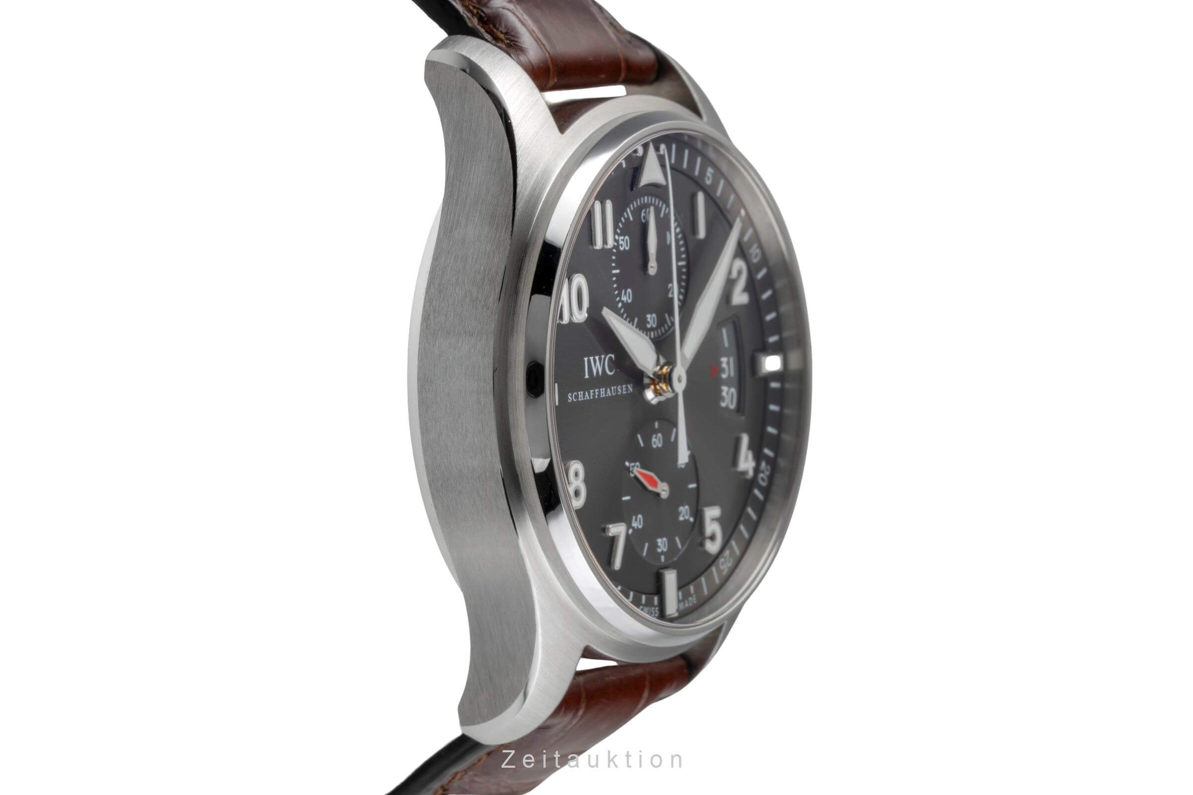 IWC Fliegerchronograph cronógrafo acero automático reloj para caballeros IW387802 LP: 7700EUR  [2501403]