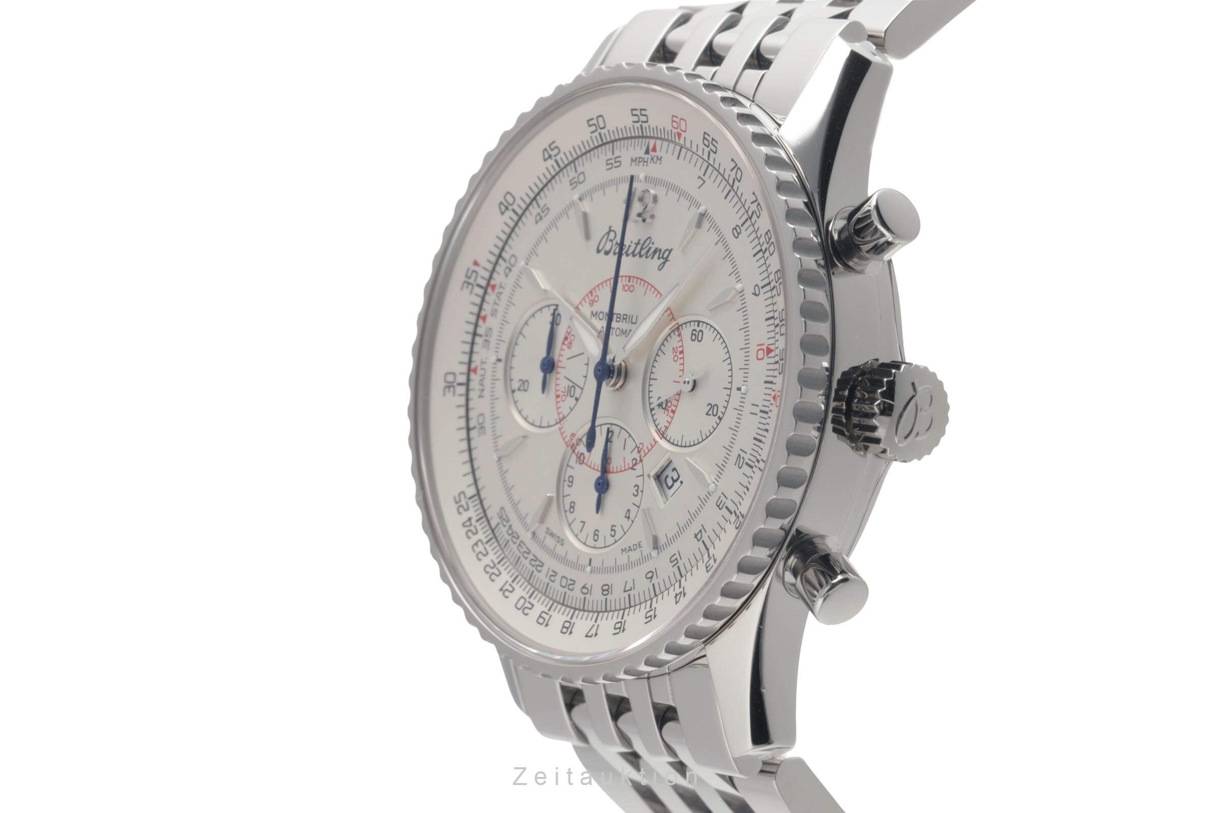 Breitling Montbrillant chronograph steel automatic men's watch A4137012/G789 LP: 9300EUR  [2501408]