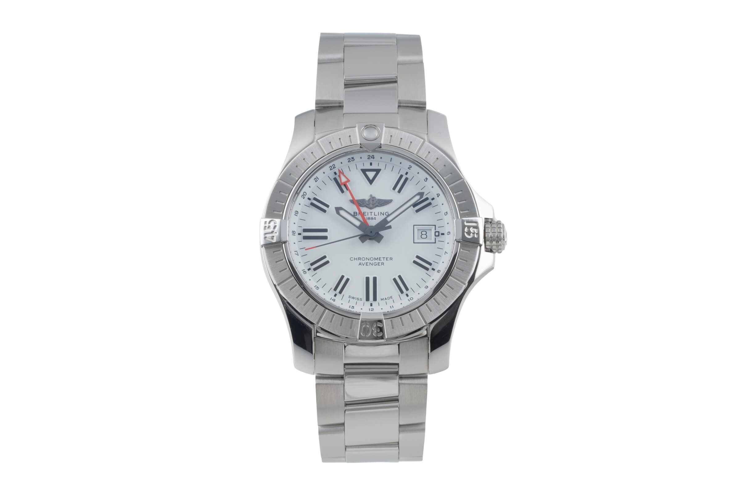 Breitling Avenger II GMT steel automatic men's watch A32397101A1A1 LP: 4900EUR  [2501409]