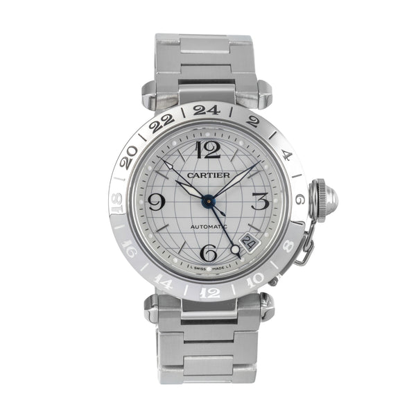Cartier Pasha steel automatic men's watch W31078M7 LP: 7200EUR  [2501418]