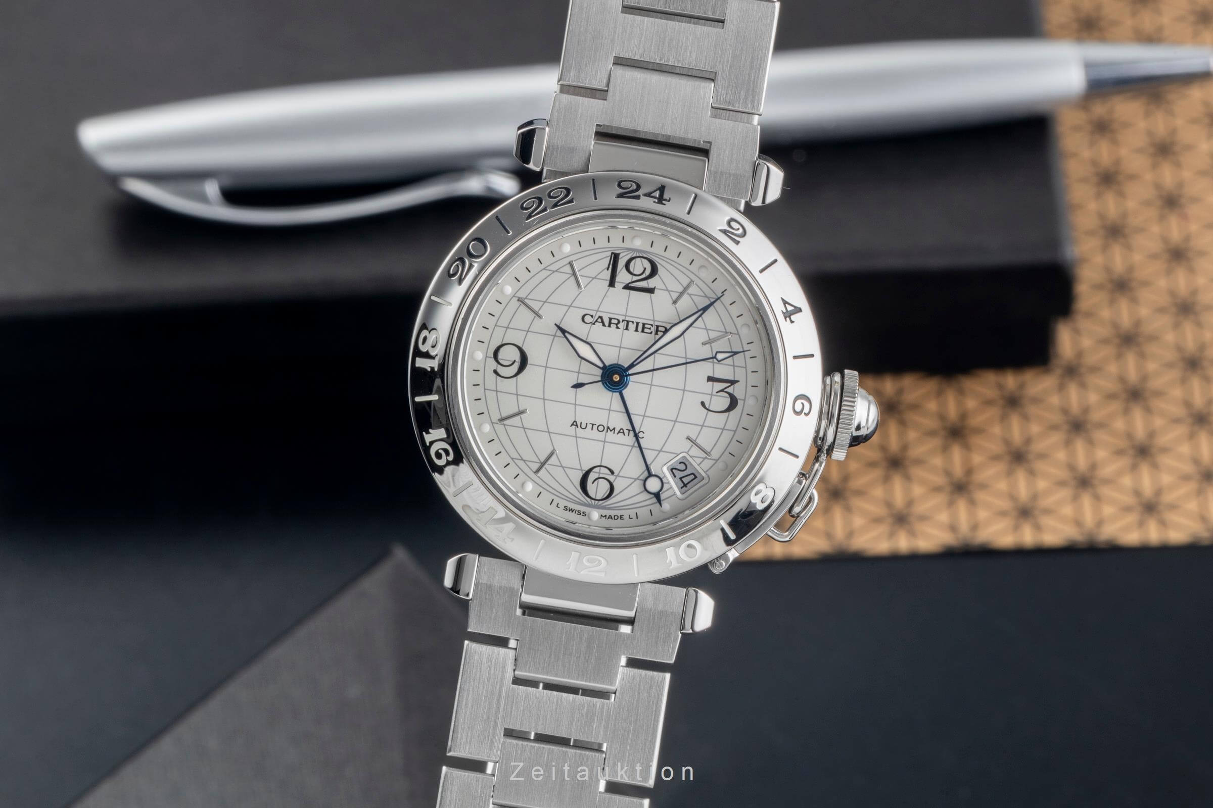 Cartier Pasha steel automatic men's watch W31078M7 LP: 7200EUR  [2501418]