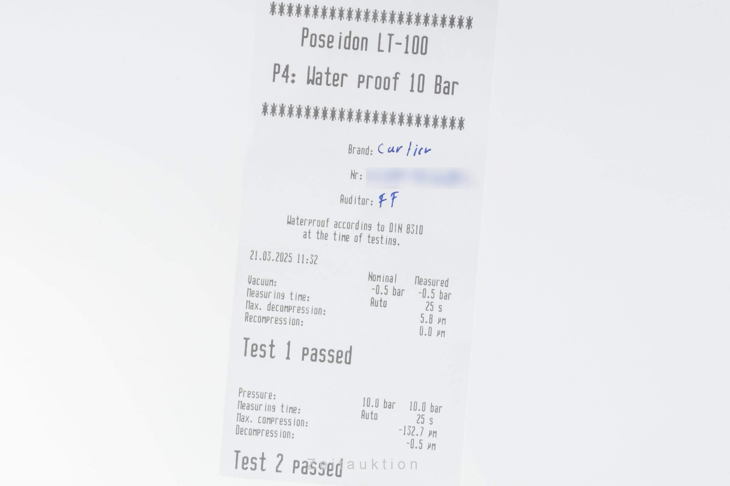 Cartier Pasha steel automatic men's watch W31078M7 LP: 7200EUR  [2501418]