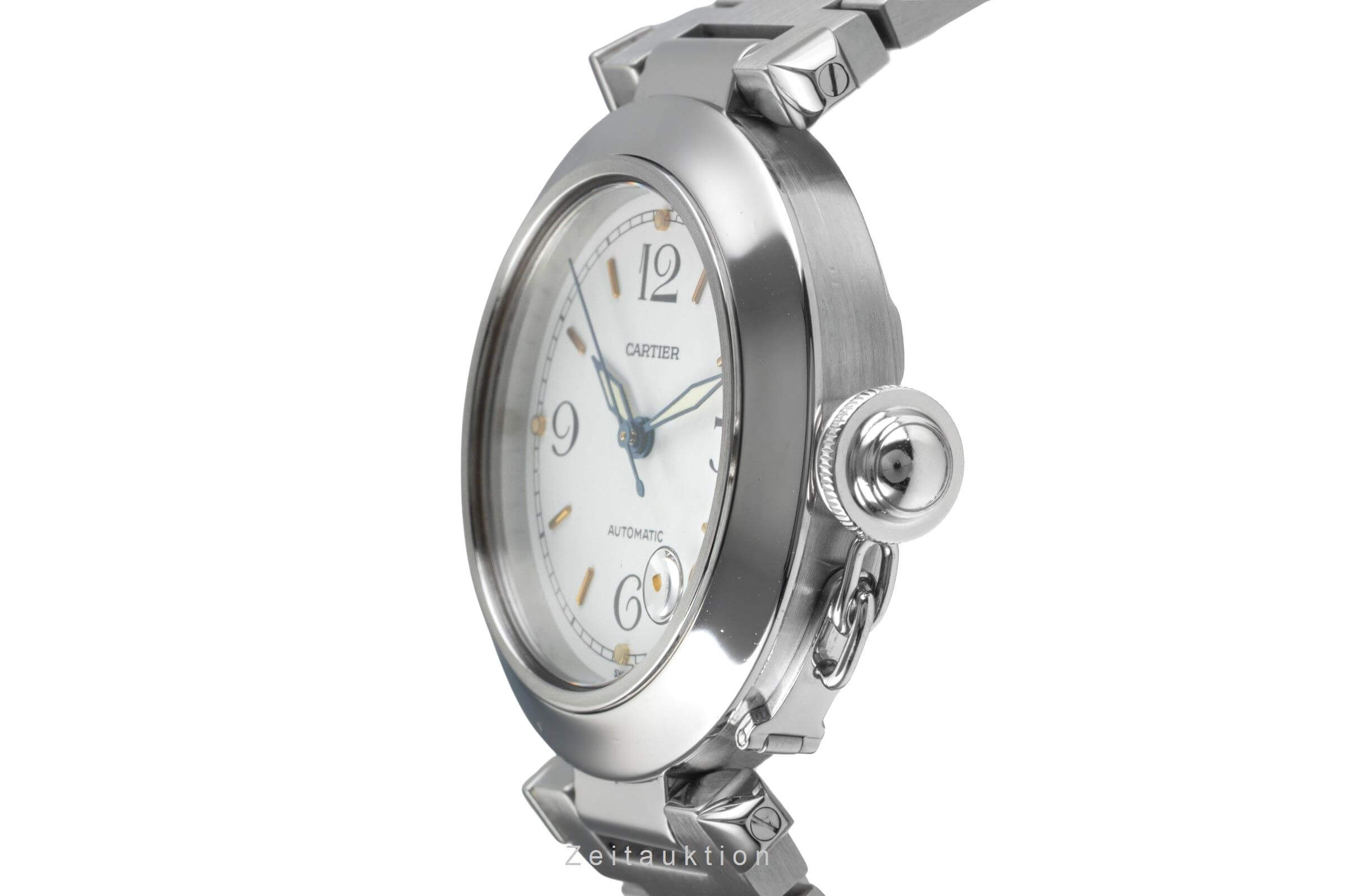 Cartier Pasha acier automatique montre pour hommes W31015M7 LP: 7200EUR  [2501419]