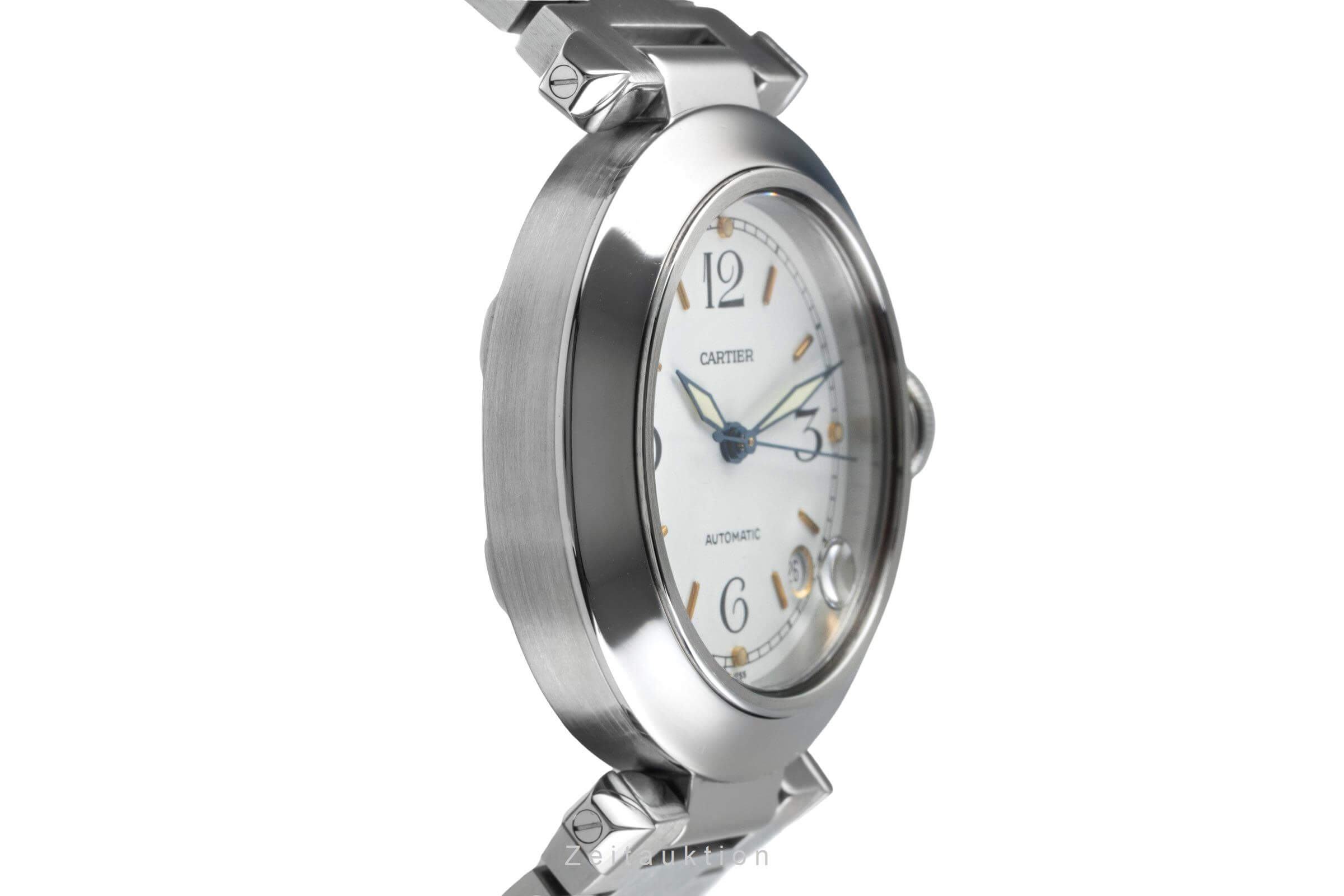 Cartier Pasha acier automatique montre pour hommes W31015M7 LP: 7200EUR  [2501419]