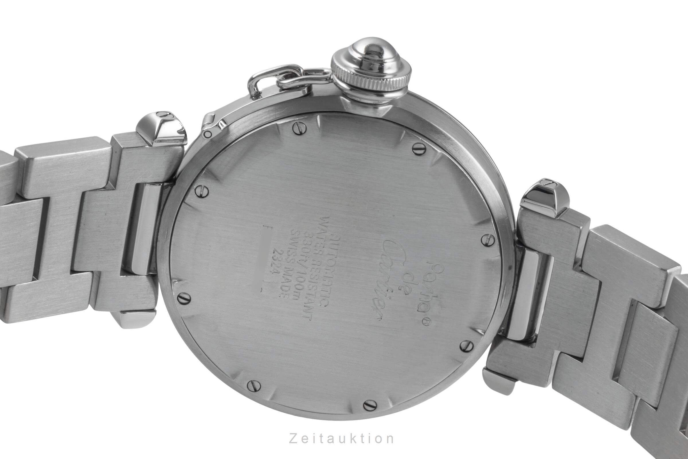 Cartier Pasha acier automatique montre pour hommes W31015M7 LP: 7200EUR  [2501419]