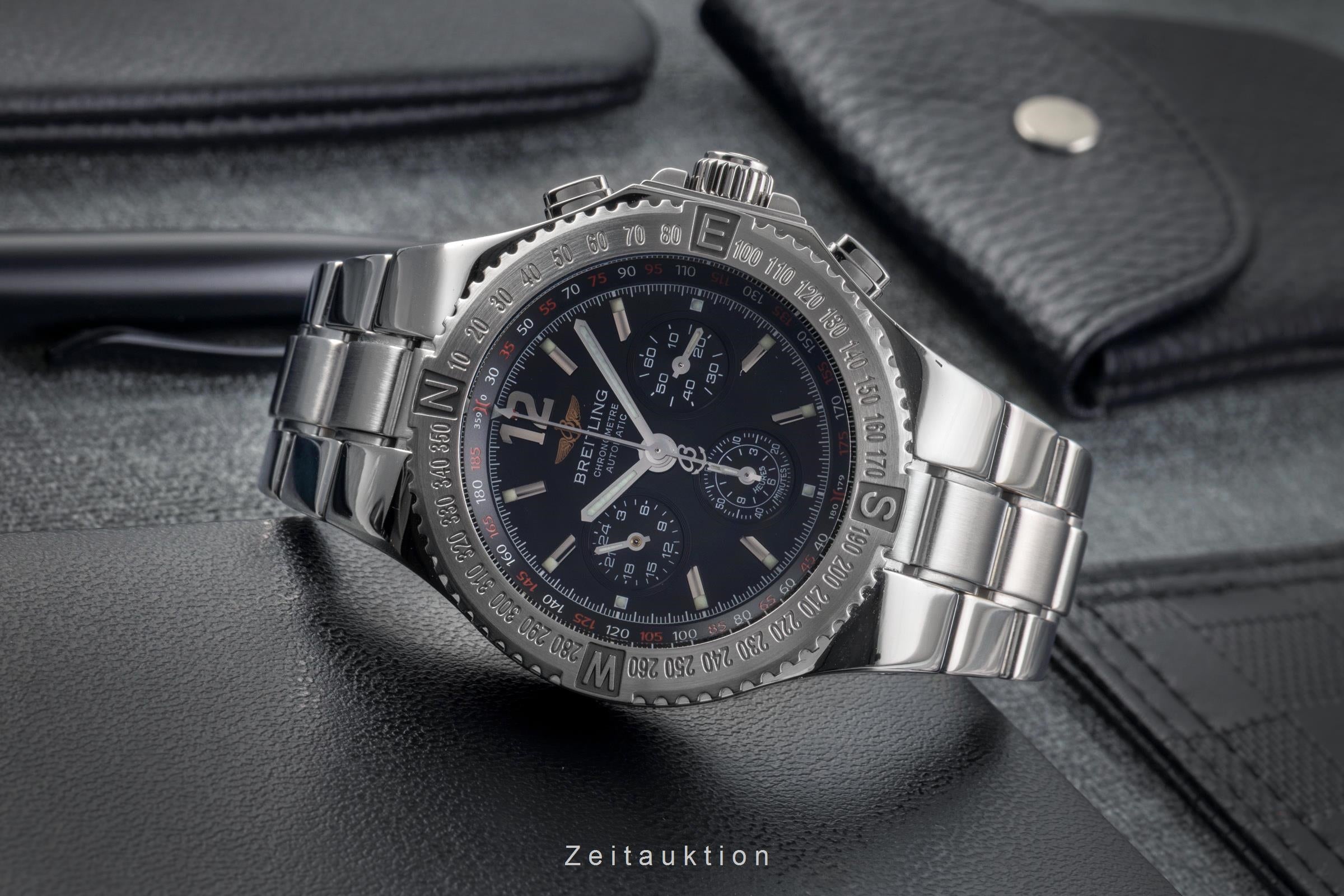 Breitling Hercules chronograph steel automatic Kal. B39 Ref