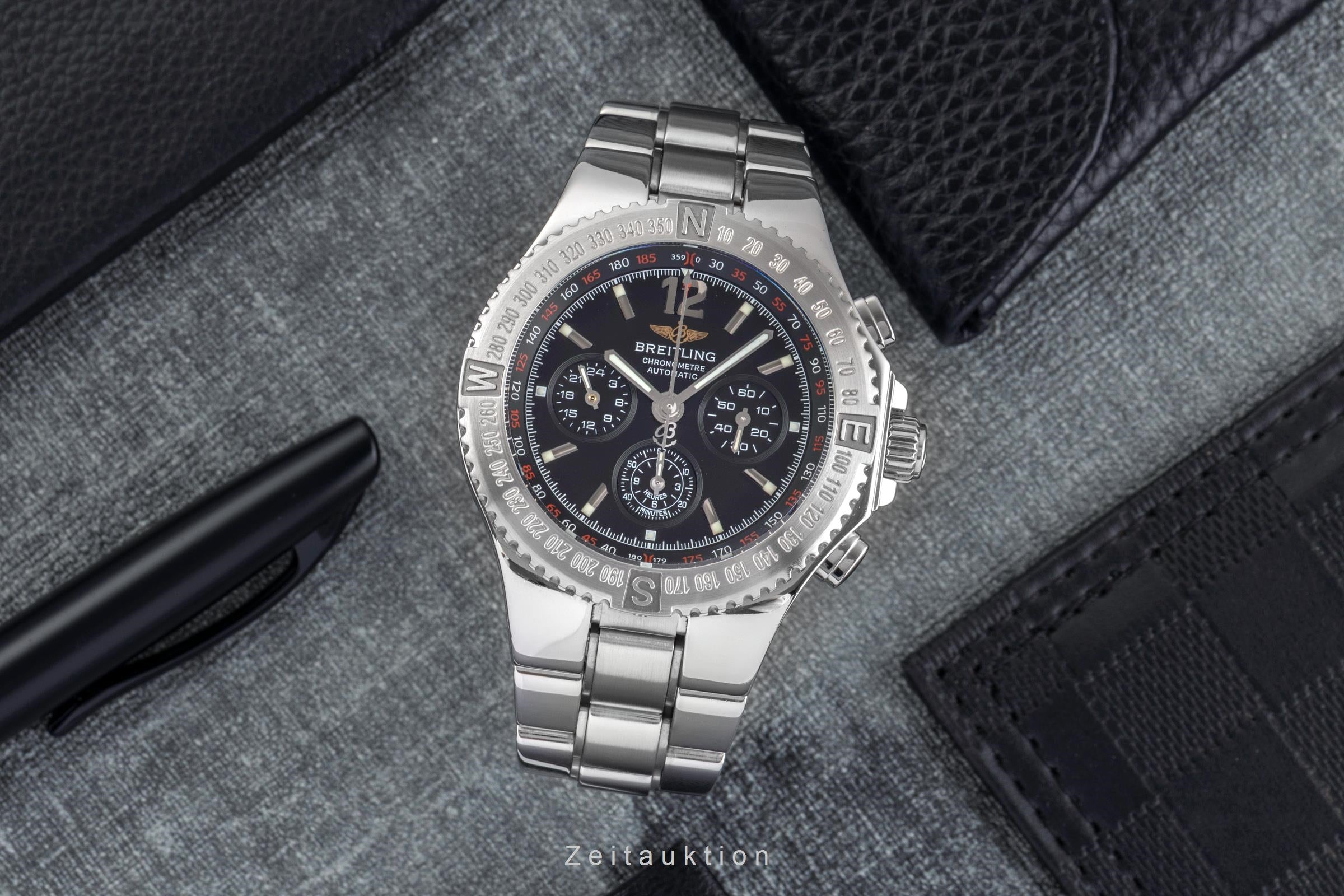 Breitling Hercules Chronograph Automatik Edelstahl Herrenuhr Ref. A39362  [2501423]