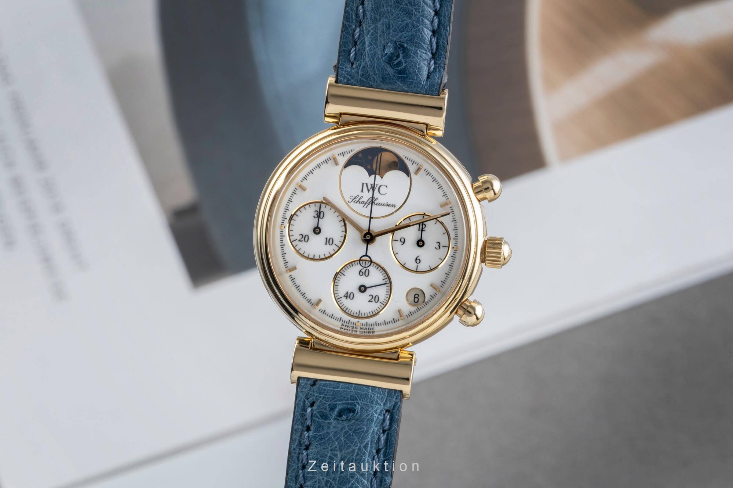 IWC Da Vinci chronograph 18 ct gold quartz women's watch IW373501  [2501427]