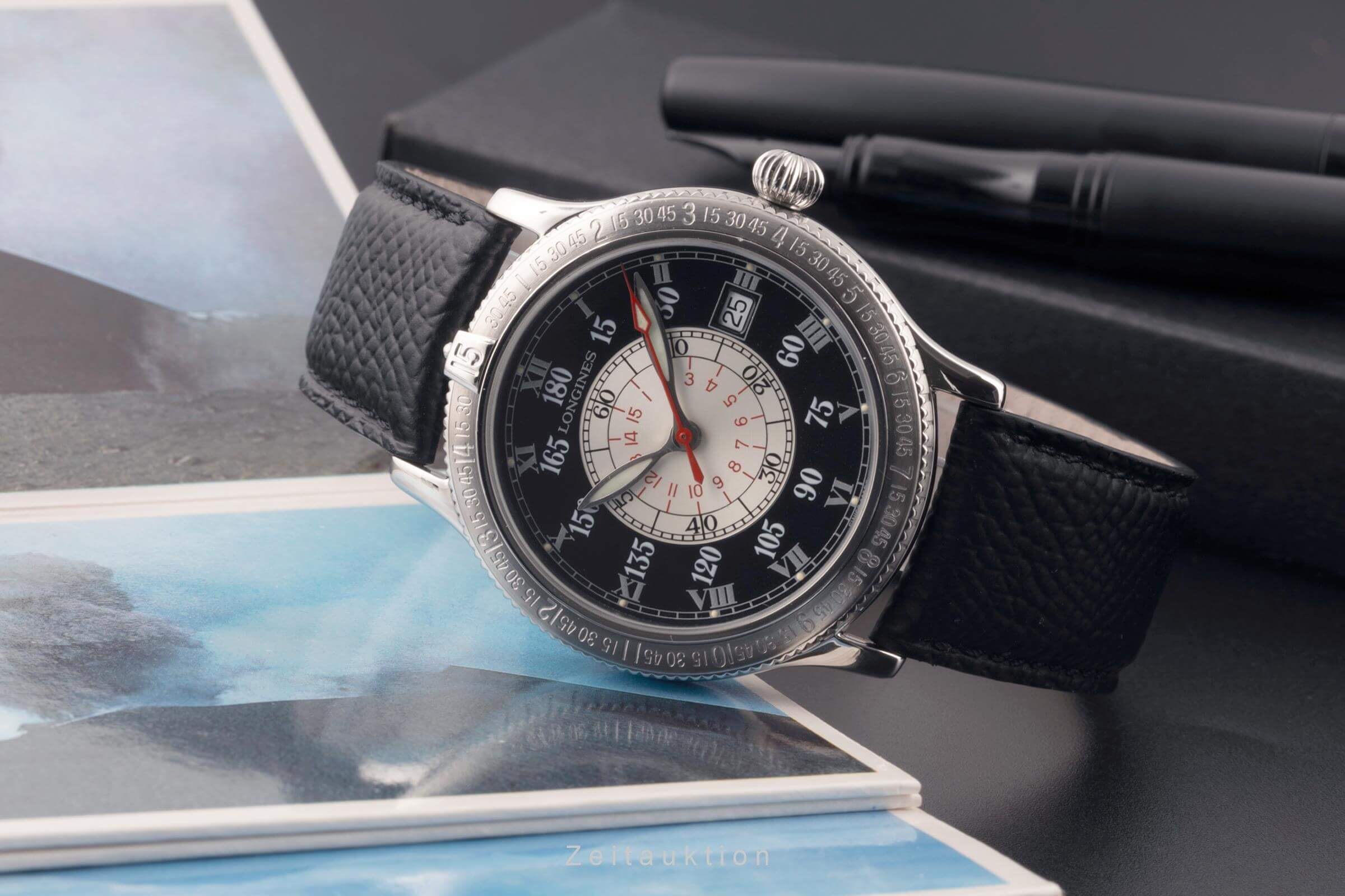 Longines Lindbergh Stundenwinkel steel automatic Kal. L619.2 Ref