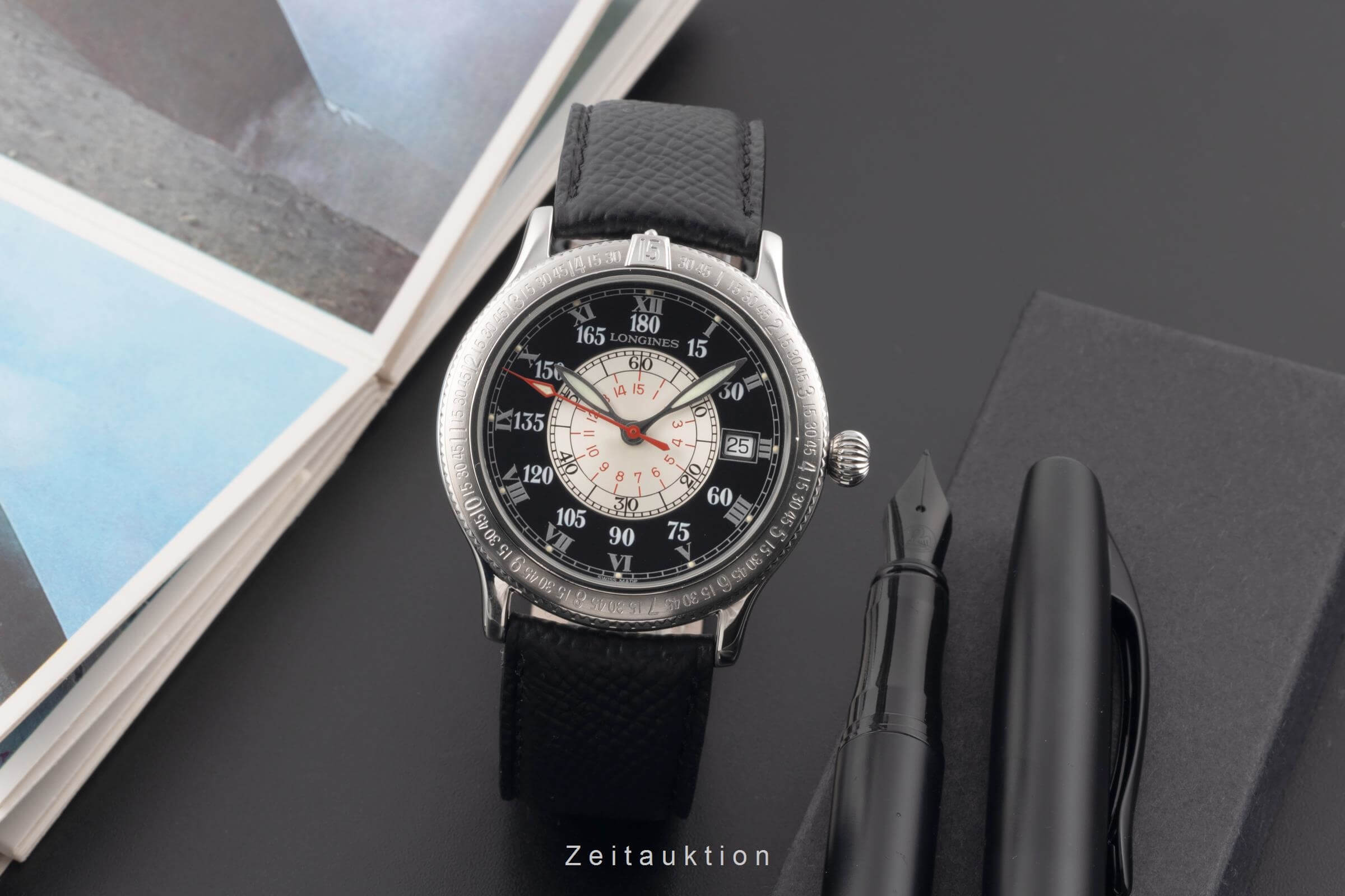 Longines Lindbergh Stundenwinkel steel automatic men's watch L2.617.4  [2501432]