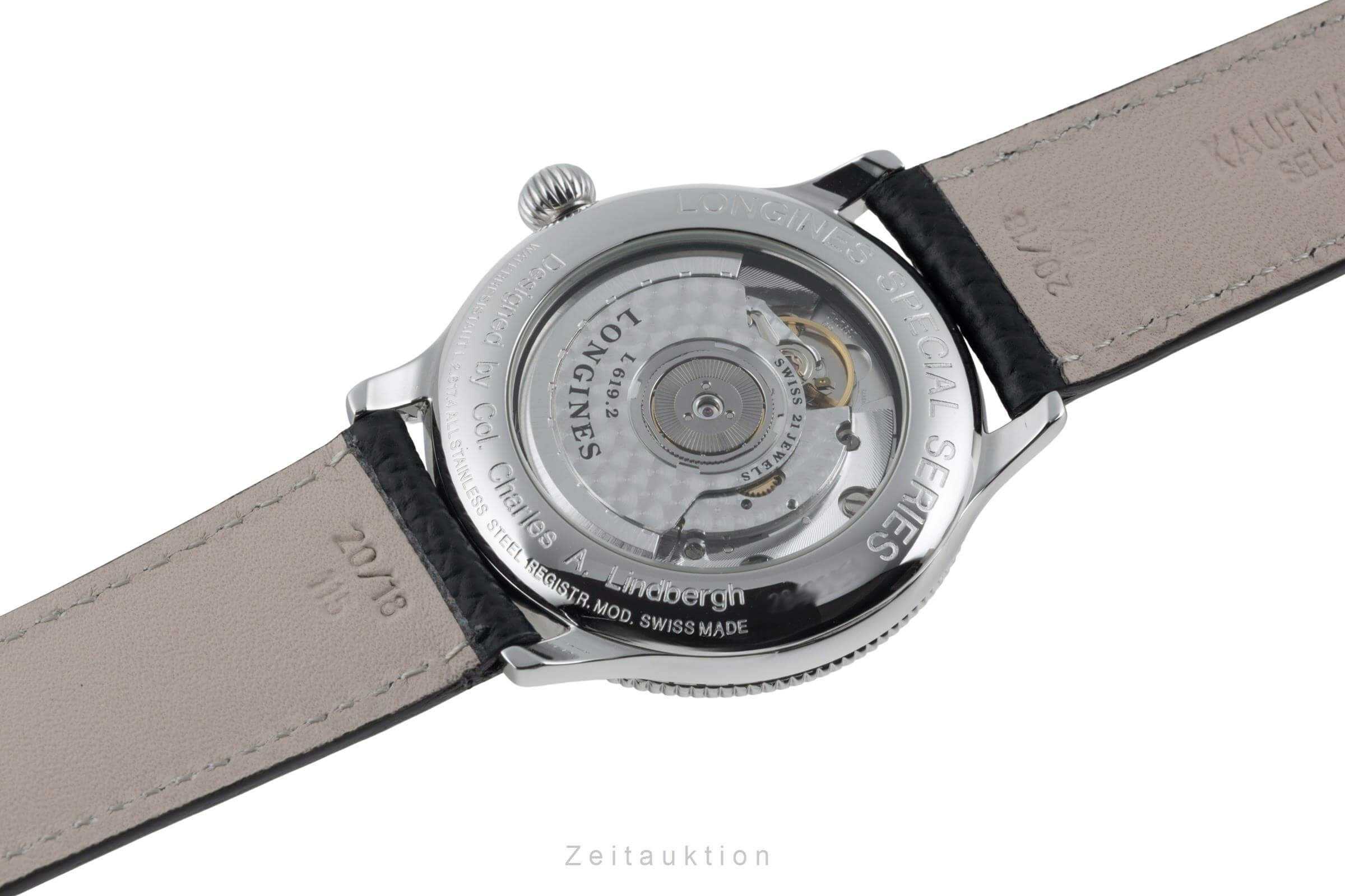 Longines Lindbergh Stundenwinkel steel automatic men's watch L2.617.4  [2501432]