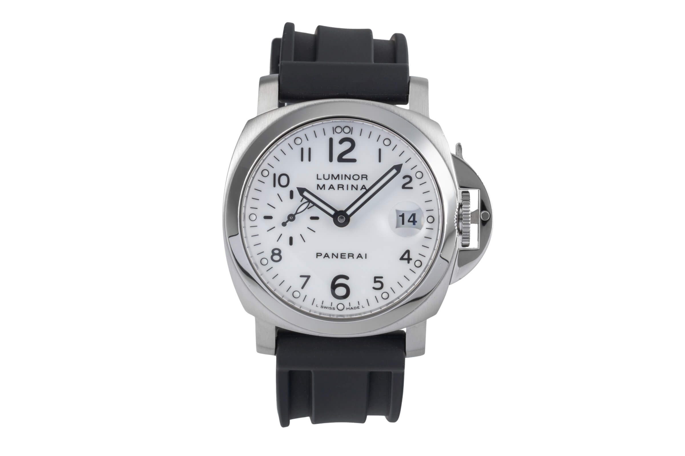 Panerai Luminor Marina acero automático reloj para caballeros PAM00049 LP: 7900EUR  [2501435]