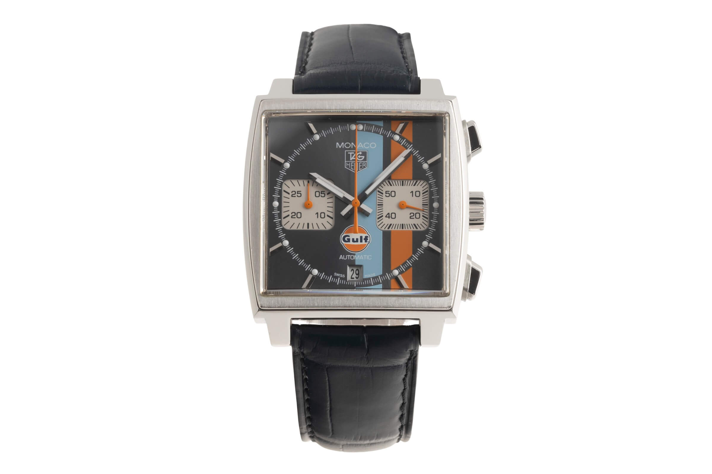 Tag Heuer Monaco cronografo acciaio automatismo orologio da uomo CAW2113FC6250 LP: 7900EUR Limited  [2501439]