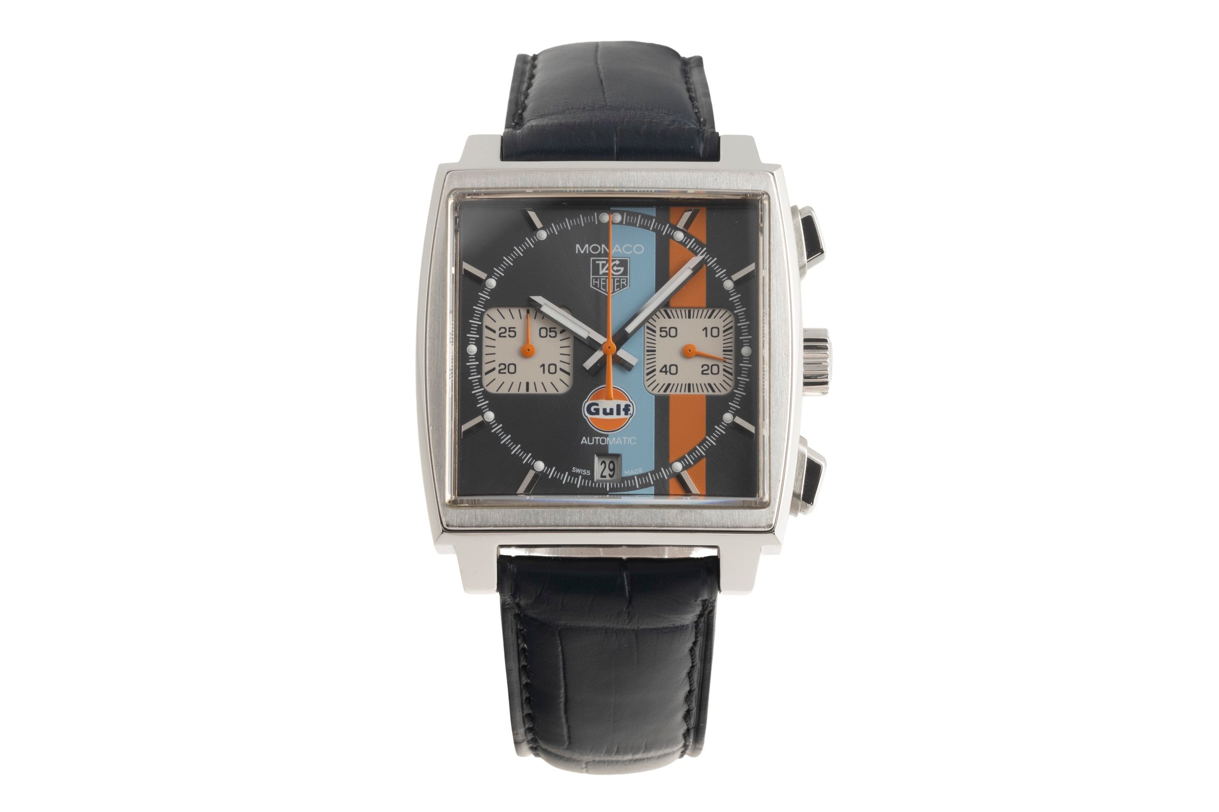 Tag Heuer Monaco cronografo acciaio automatismo orologio da uomo CAW2113FC6250 LP: 7900EUR Limited  [2501439]
