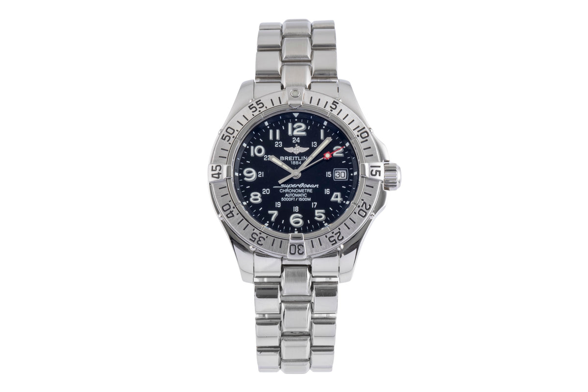 Breitling Superocean steel automatic men's watch A17360 LP: 5300EUR  [2501448]