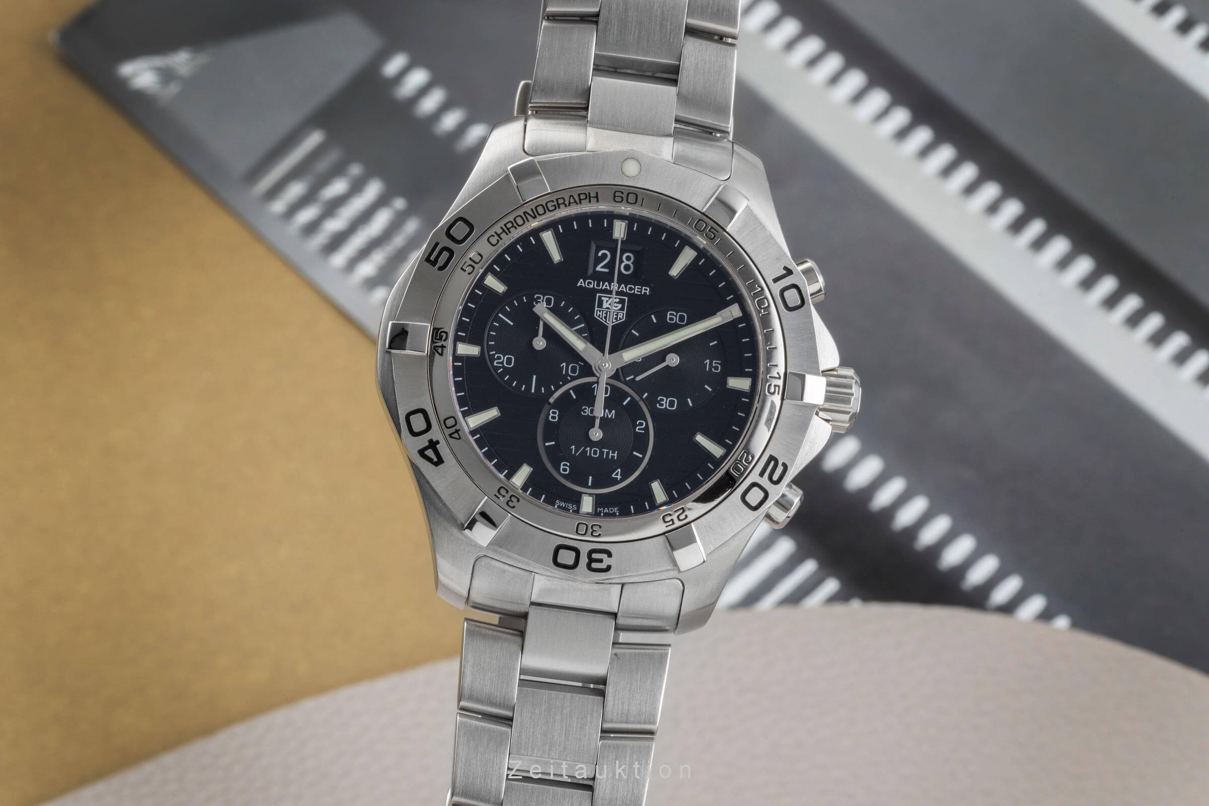 Tag Heuer Aquaracer cronografo acciaio quarzo orologio da uomo CAF101E  [2501449]