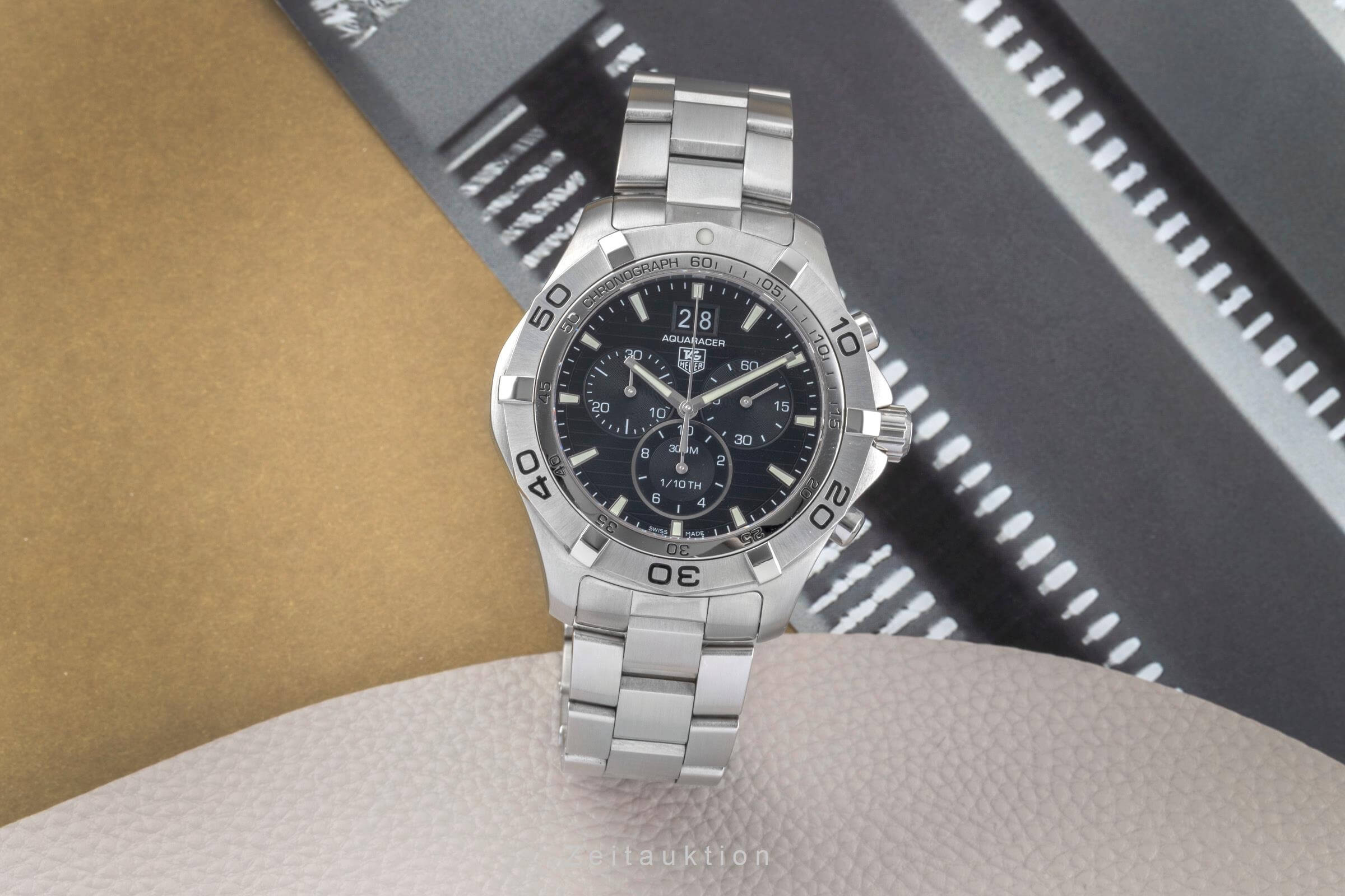 Tag Heuer Aquaracer cronografo acciaio quarzo orologio da uomo CAF101E  [2501449]