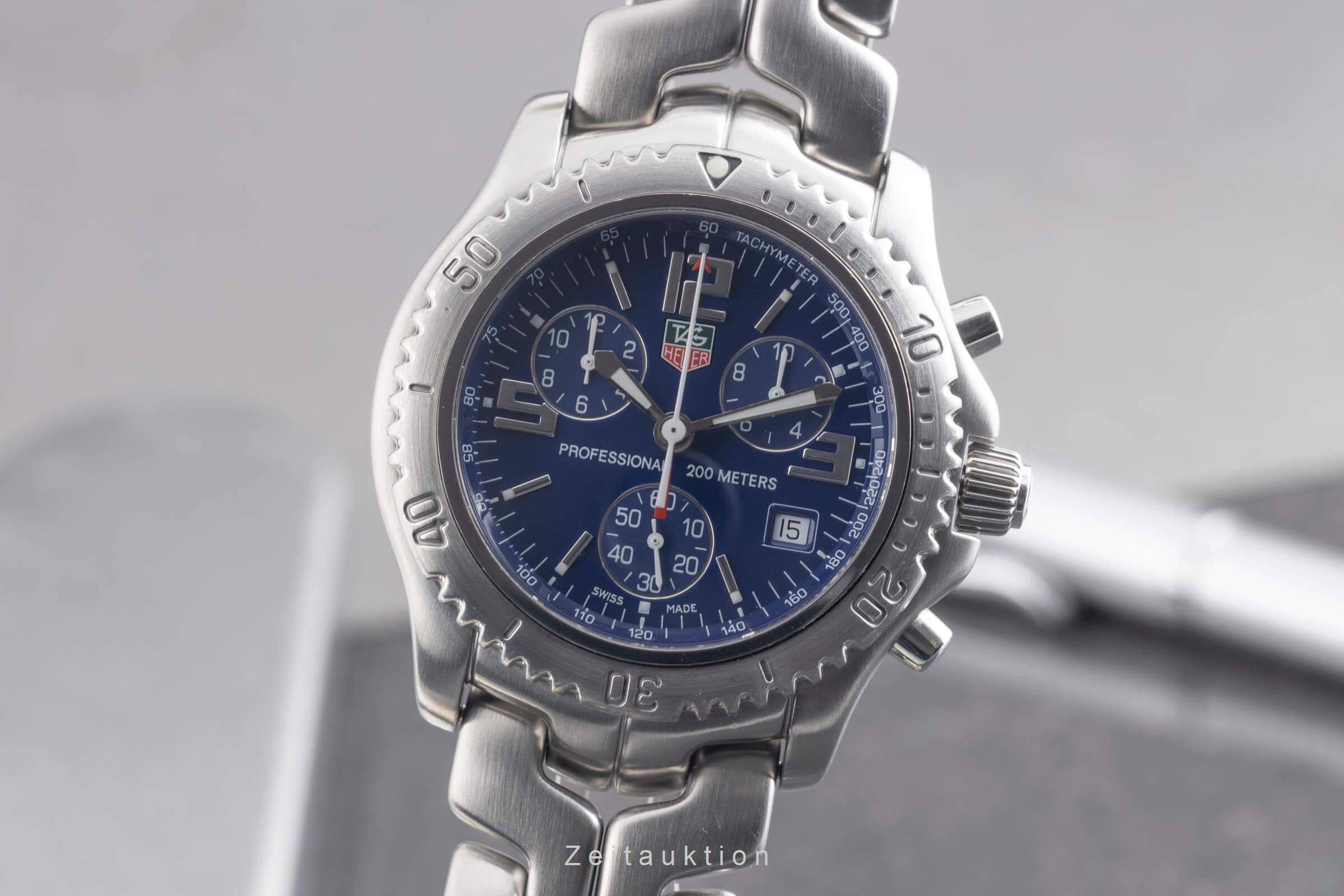 Tag Heuer Professional Chronograph Stahl Quarz Herrenuhr Ref. CT1110  [2501450]