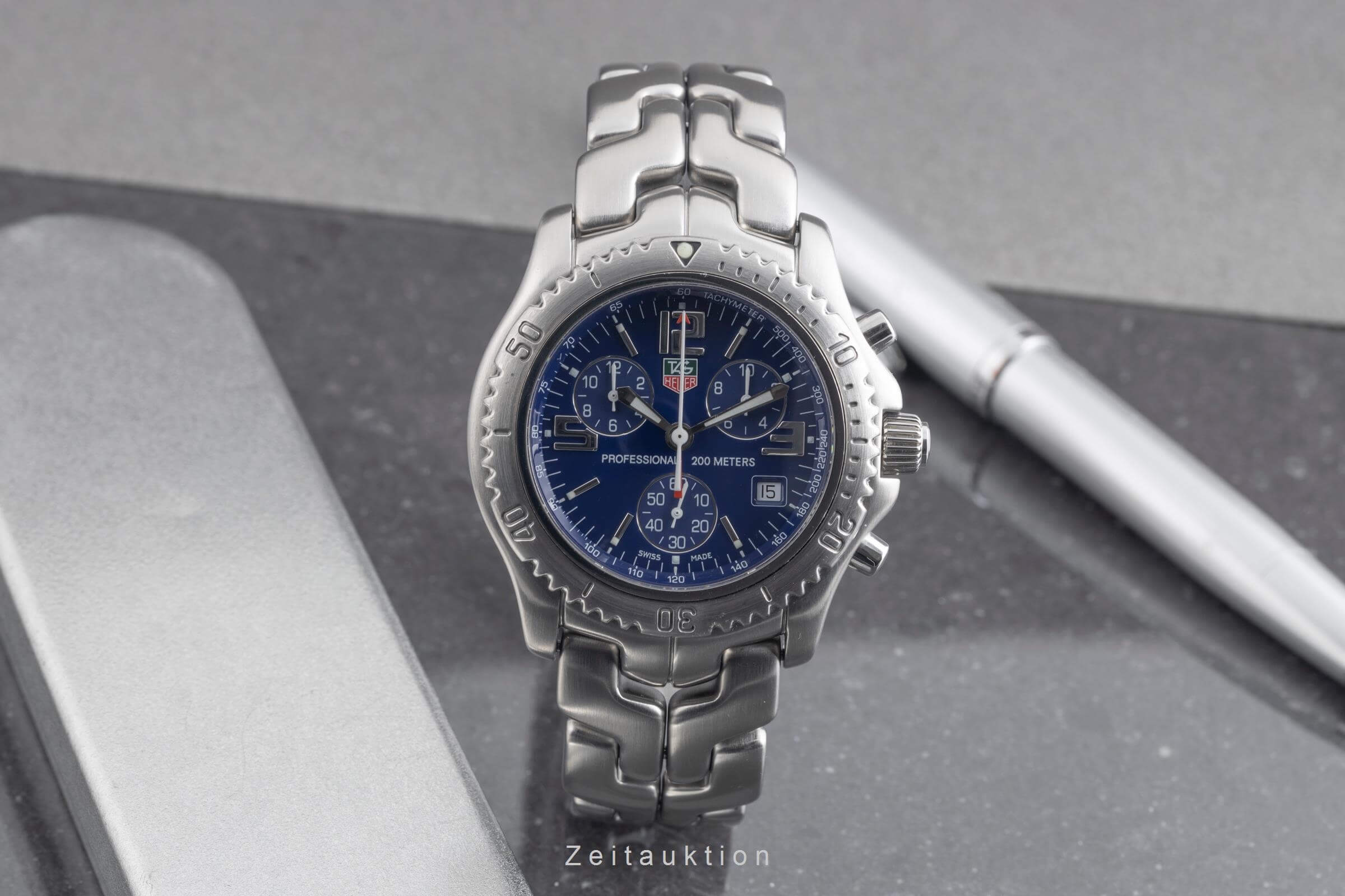 Tag Heuer Professional Chronograph Stahl Quarz Herrenuhr Ref. CT1110  [2501450]