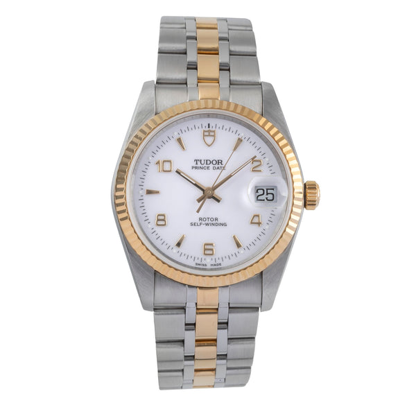 Tudor Prince Date acier / or  automatique montre pour hommes 74033  [2501457]