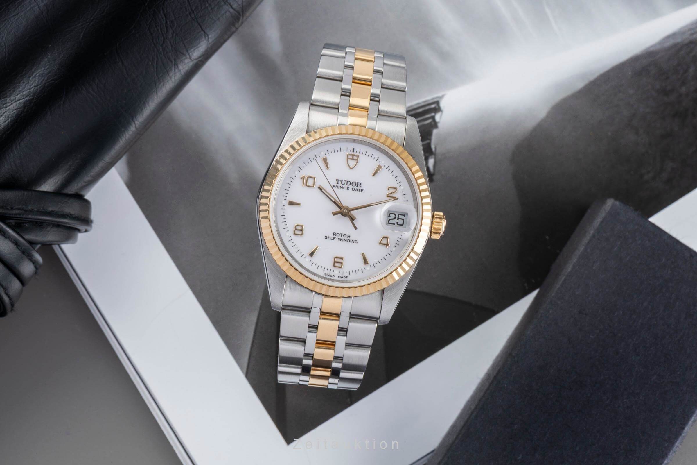 Tudor Prince Date acier / or  automatique montre pour hommes 74033  [2501457]