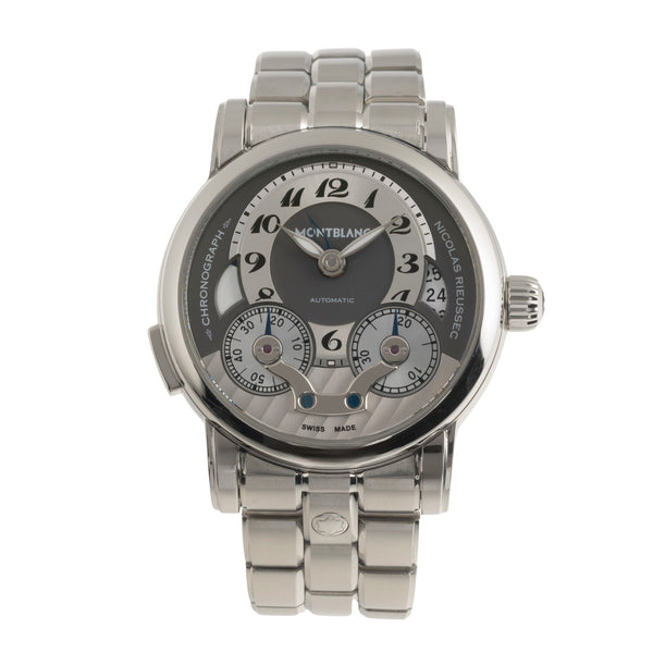 Montblanc Nicolas Rieussec chronograph steel automatic men's watch 7138 LP: 11800EUR  [2501462]