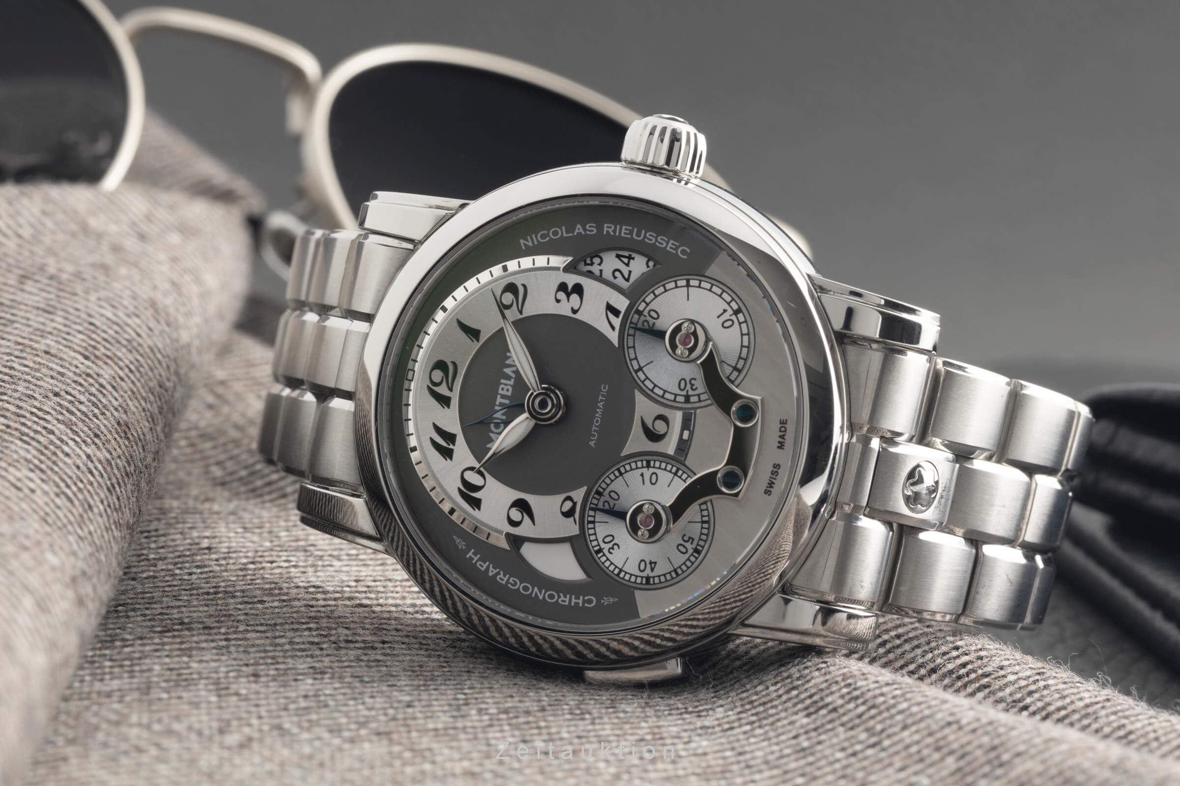 Montblanc Nicolas Rieussec chronograph steel automatic Kal. MB