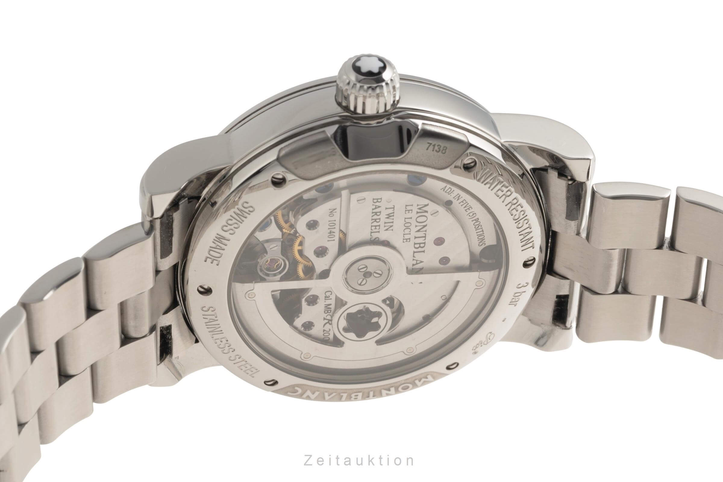 Montblanc Nicolas Rieussec chronograph steel automatic men's watch 7138 LP: 11800EUR  [2501462]