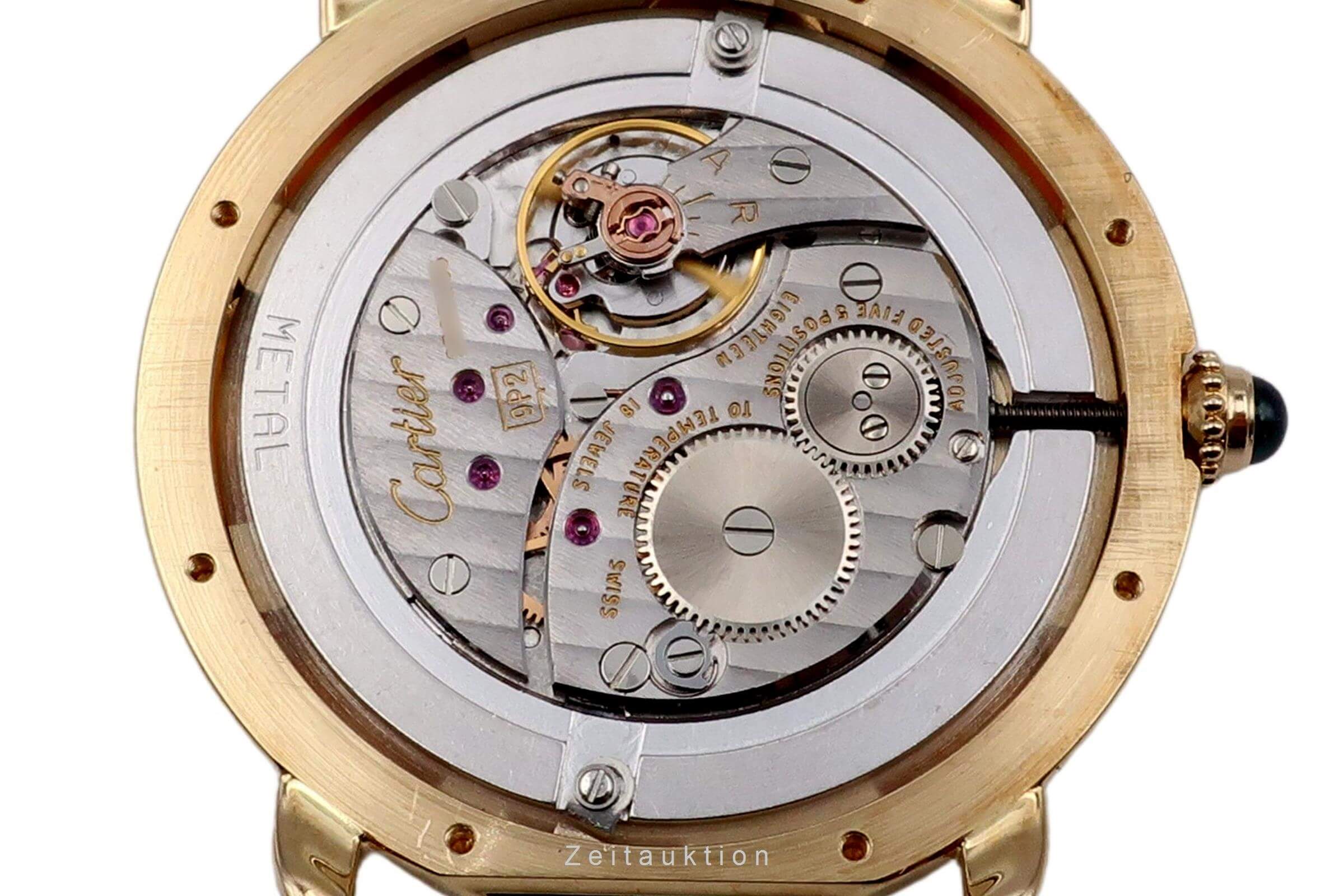 Cartier Ronde Louis oro 18 ct carica manuale orologio da donna W1508956  [2501471]