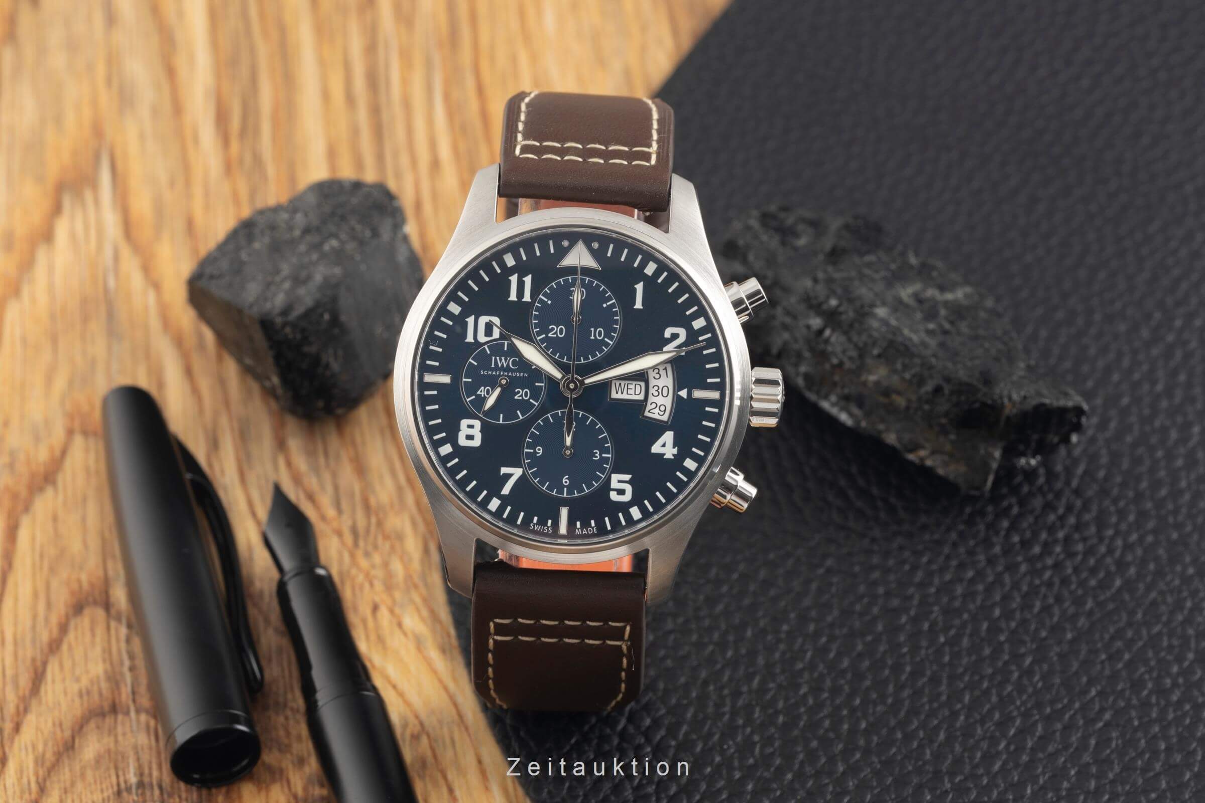 IWC Fliegerchronograph cronógrafo acero automático reloj para caballeros IW377706 LP: 8500EUR  [2501481]