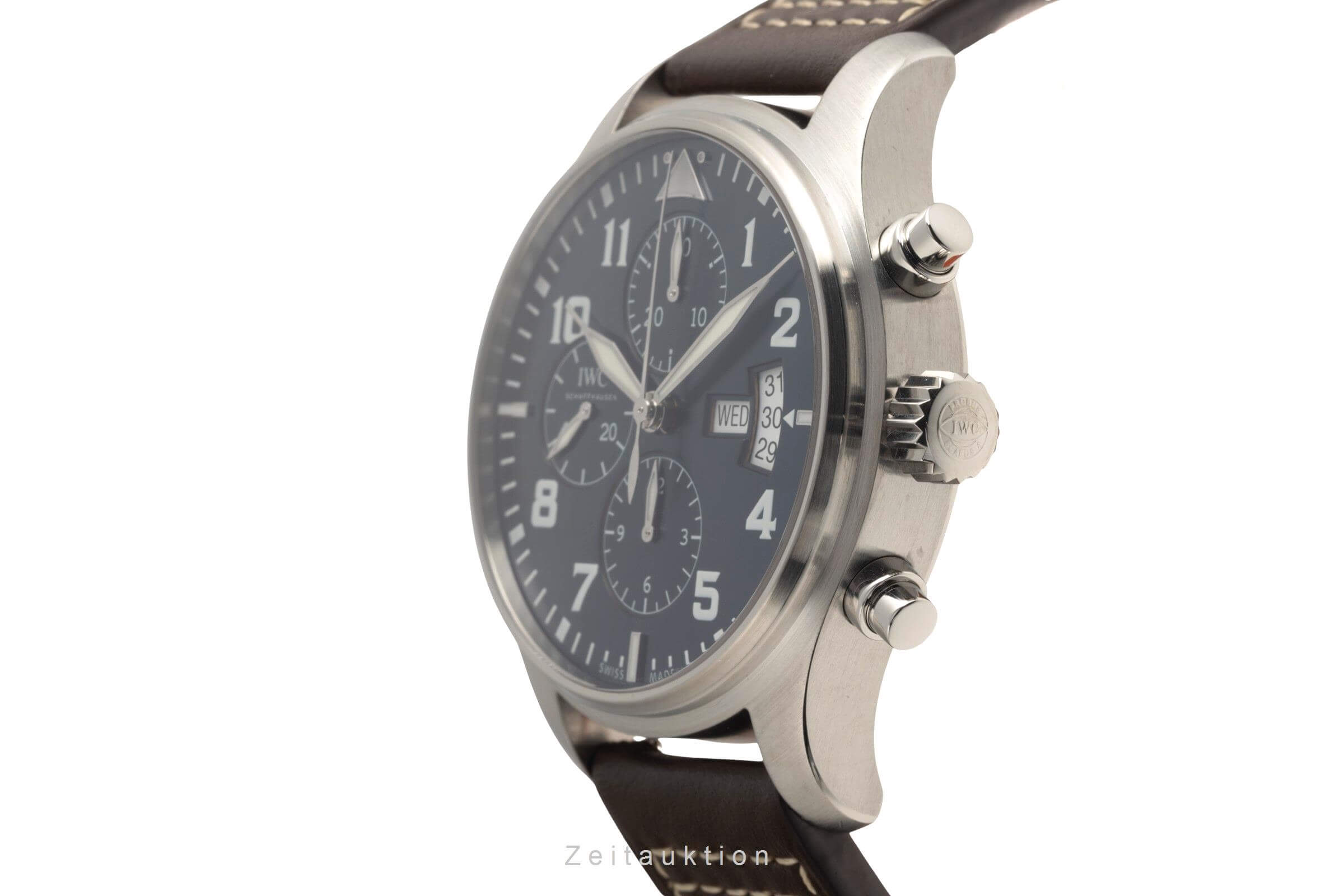 IWC Fliegerchronograph cronógrafo acero automático reloj para caballeros IW377706 LP: 8500EUR  [2501481]