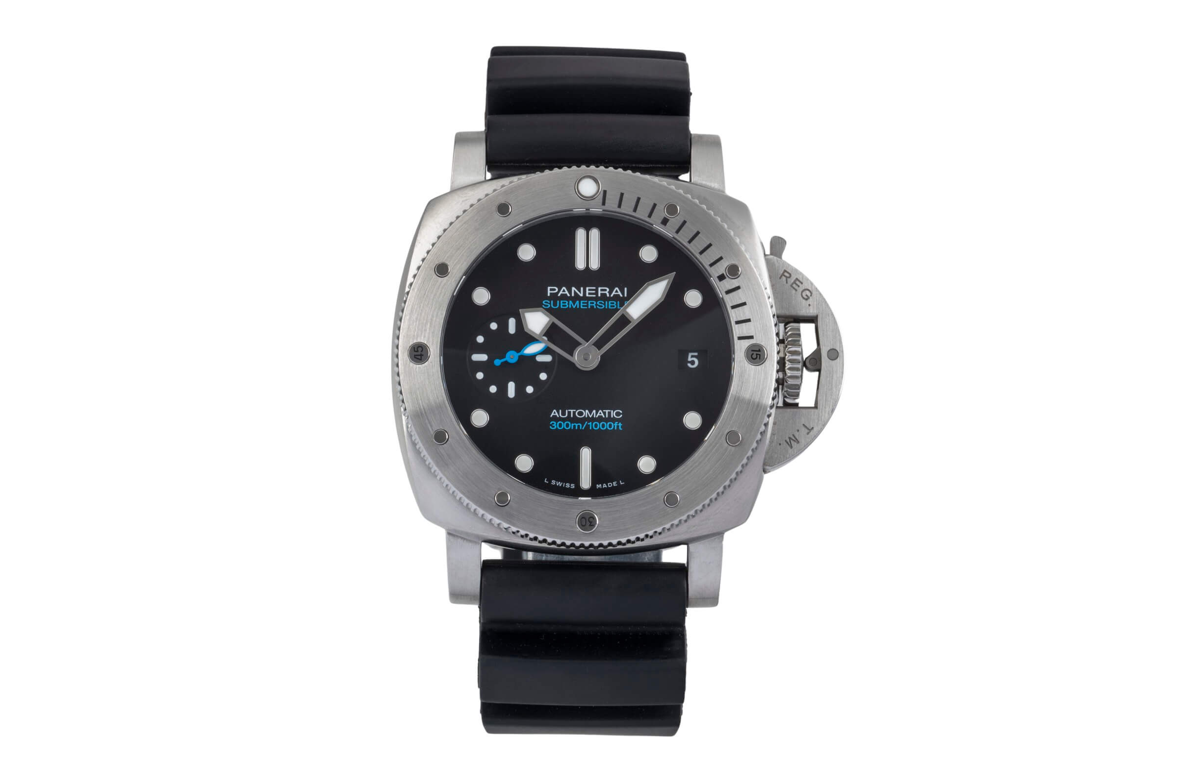 Panerai Submersible acero automático reloj para caballeros PAM00973 LP: 9700EUR Limited  [2501483]