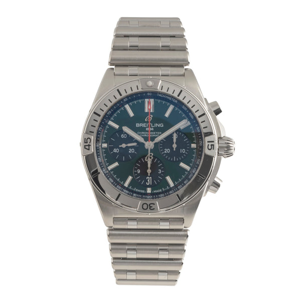 Breitling Chronomat cronografo acciaio automatismo orologio da uomo AB0134101L1A1 LP: 8900EUR  [2501484]