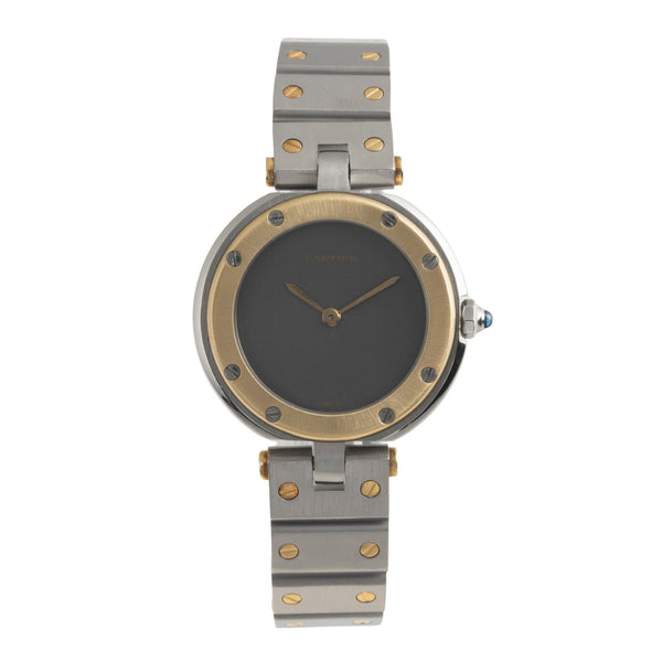 Cartier Santos Ronde acier / or  quartz montre pour femmes 8191  [2501491]