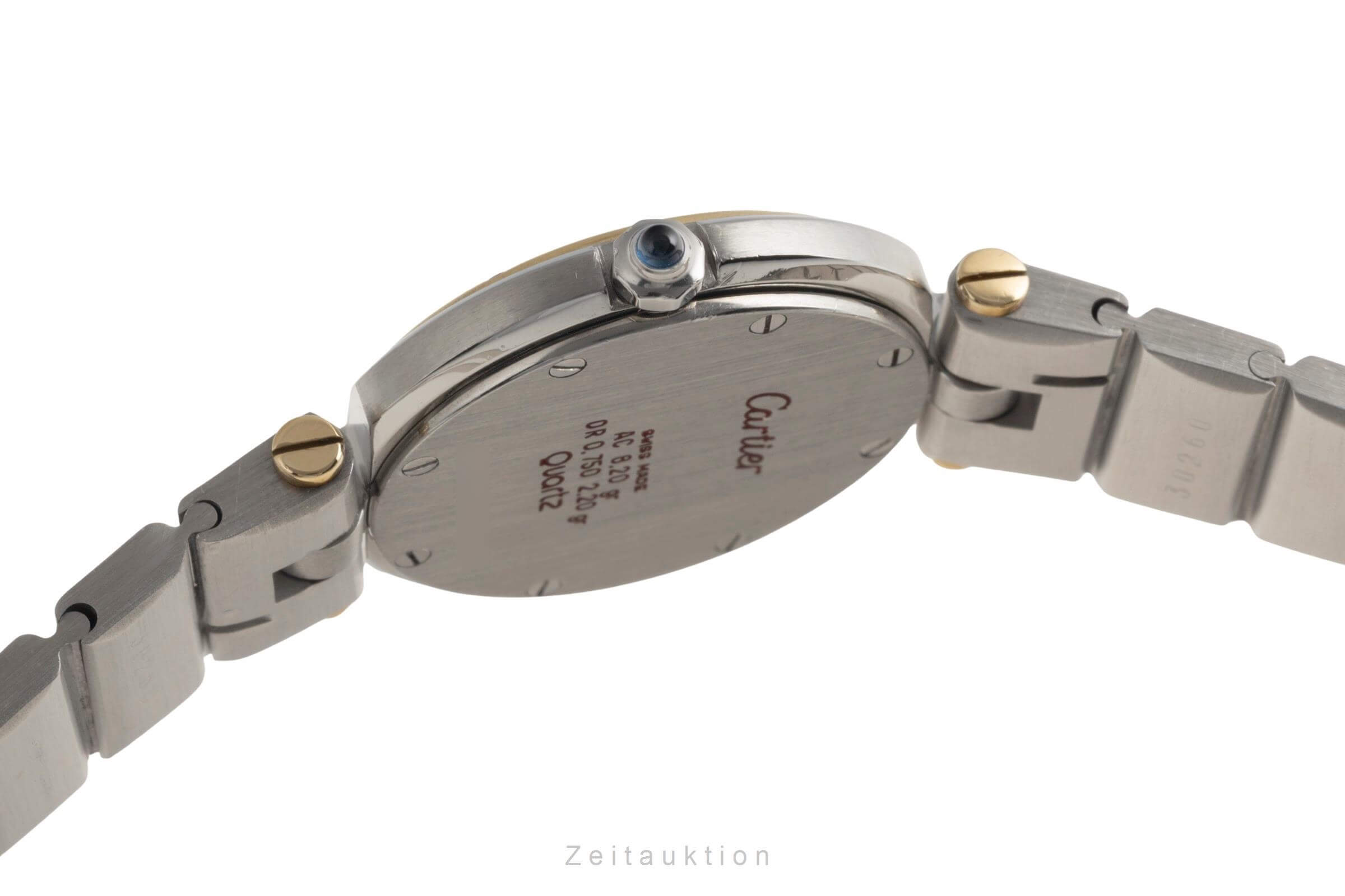 Cartier Santos Ronde acier / or  quartz montre pour femmes 8191  [2501491]