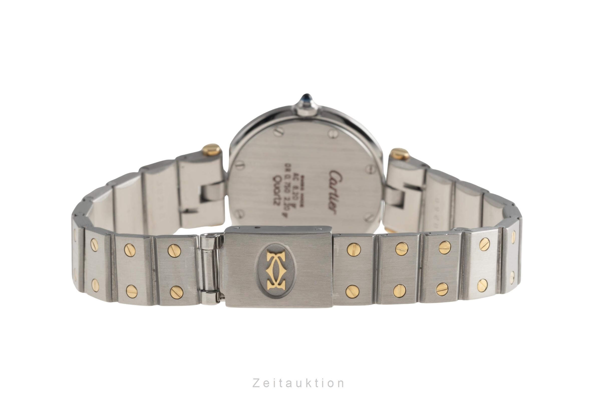 Cartier Santos Ronde acier / or  quartz montre pour femmes 8191  [2501491]